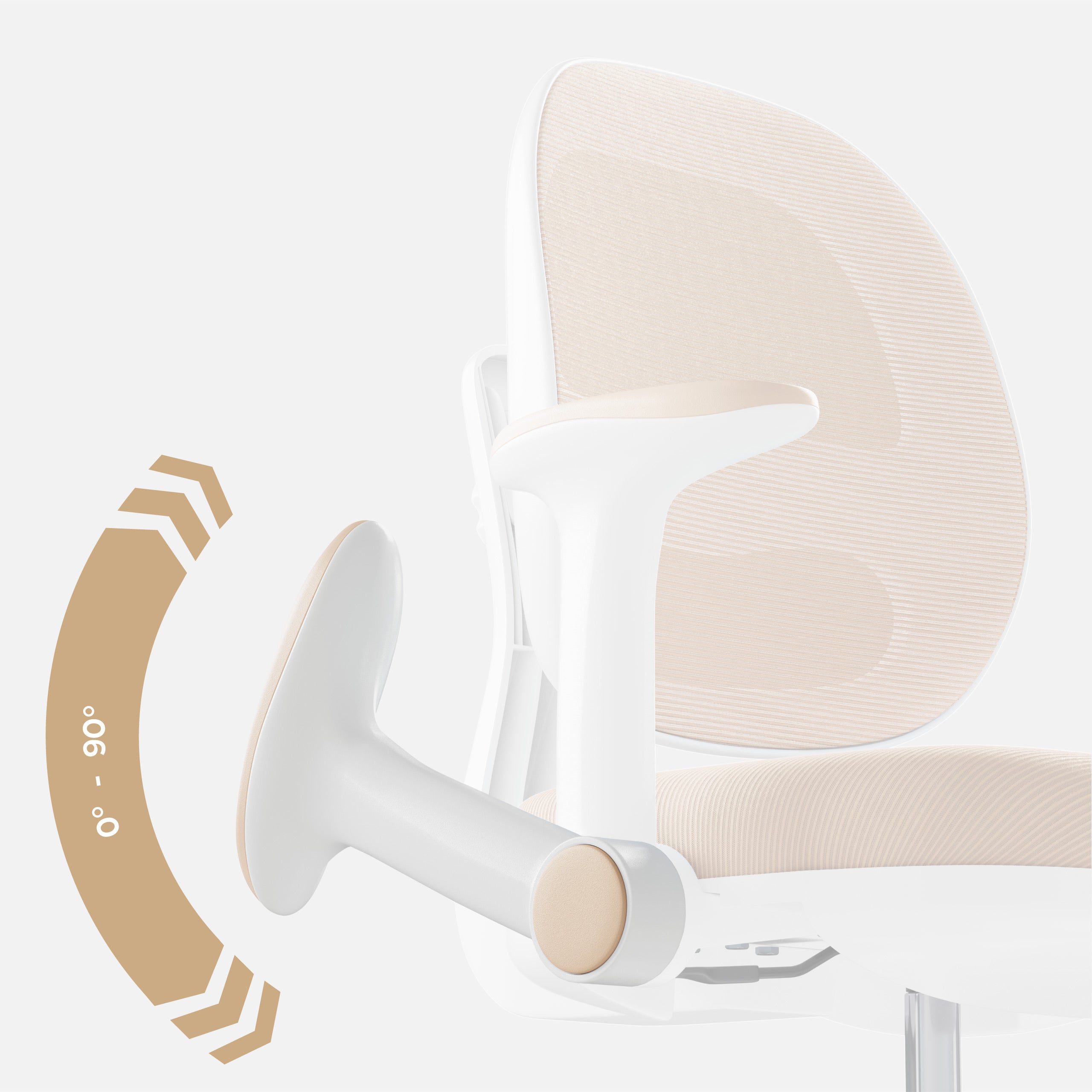 Ergonomische kinderbureaustoel Mark Adler Junior 3.6 Beige