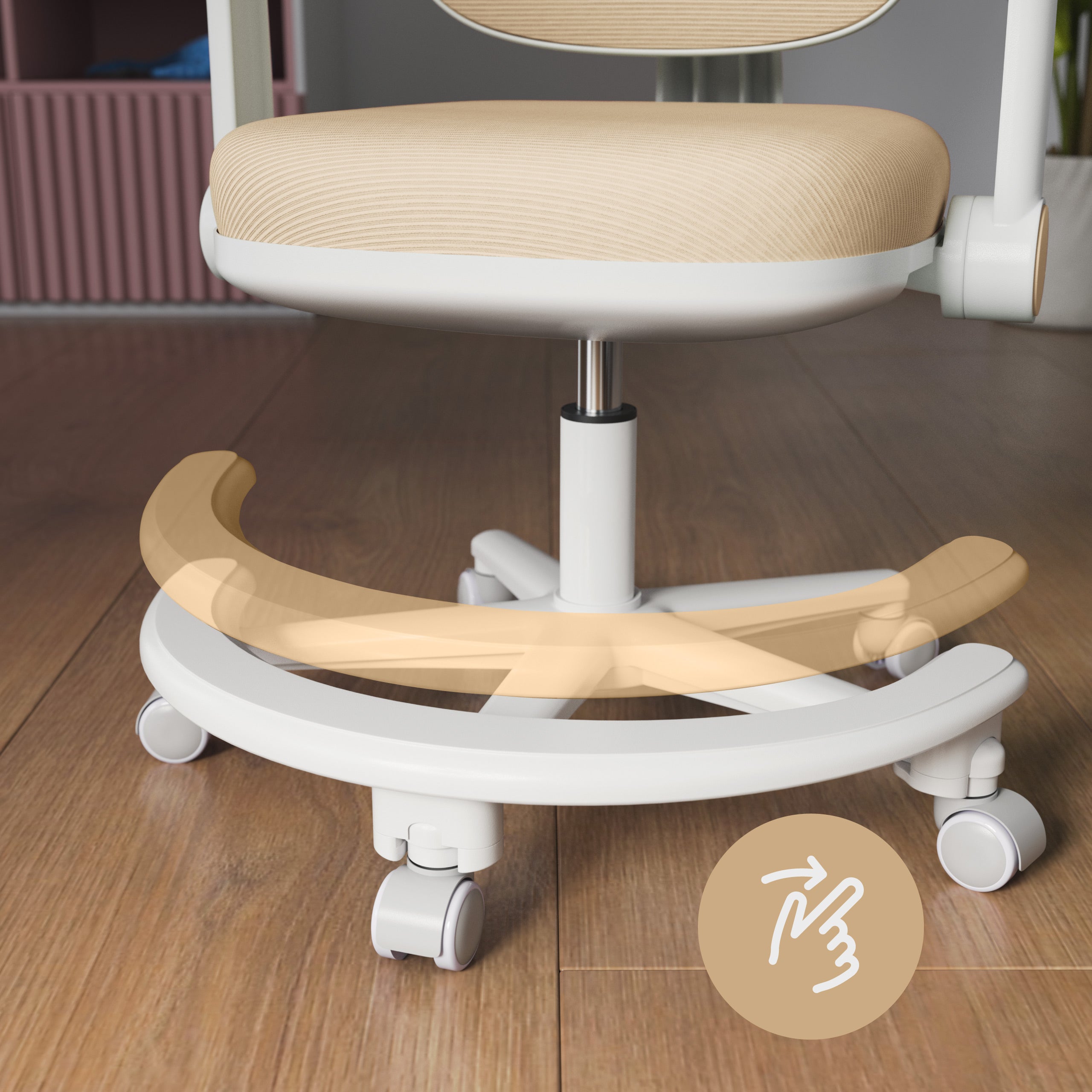 Ergonomische kinderbureaustoel Mark Adler Junior 3.6 Beige