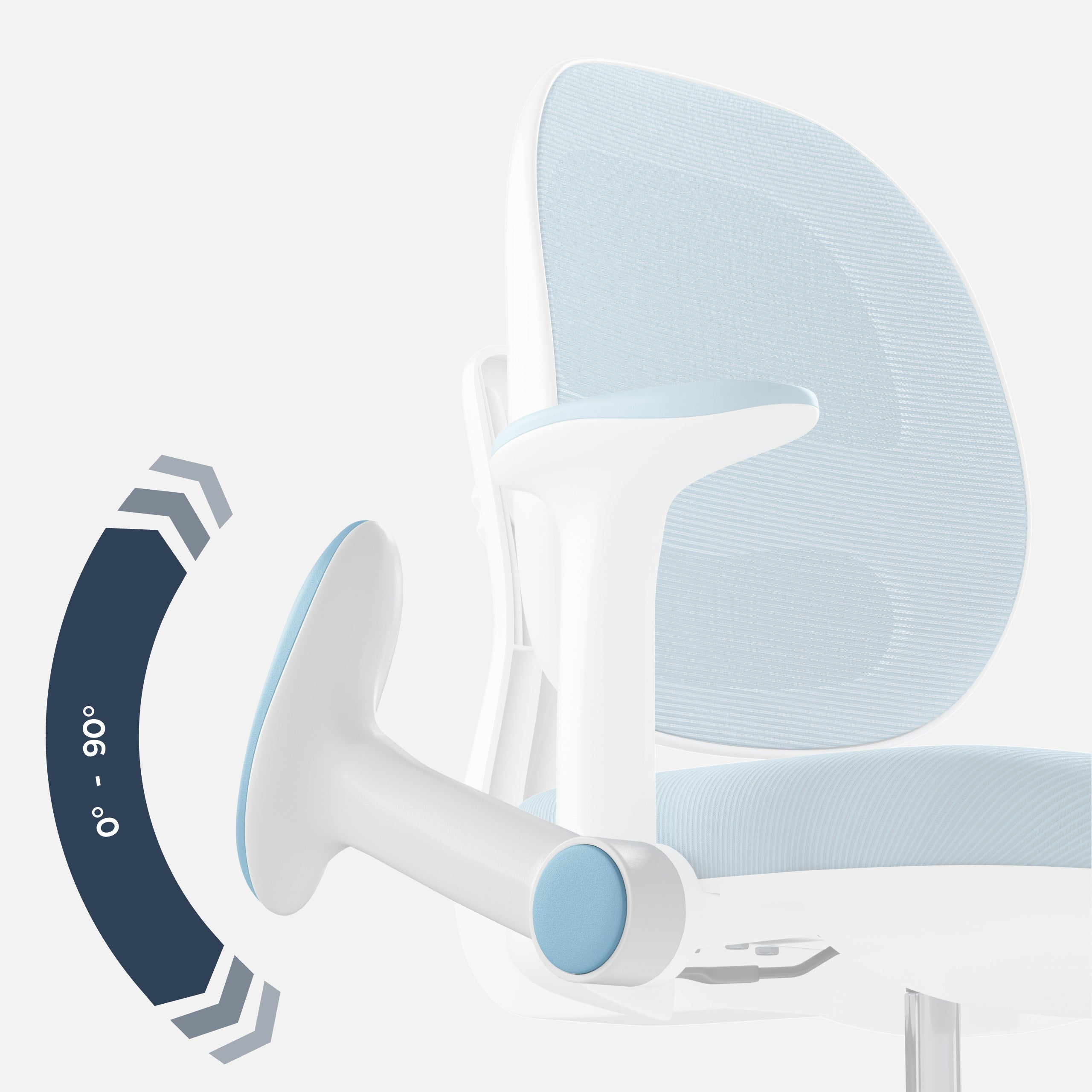 Ergonomische kinderbureaustoel Mark Adler Junior 3.6 Blauw