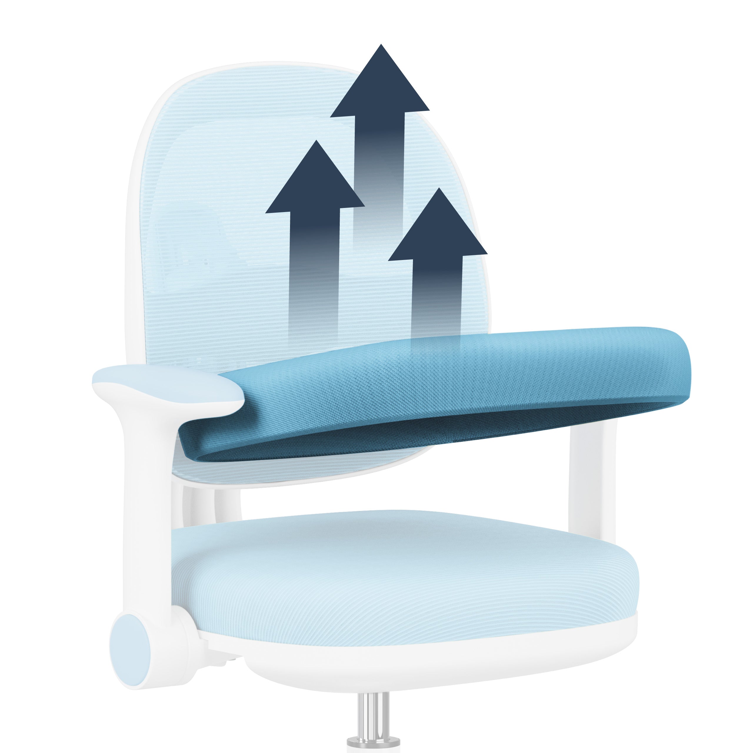 Ergonomische kinderbureaustoel Mark Adler Junior 3.6 Blauw