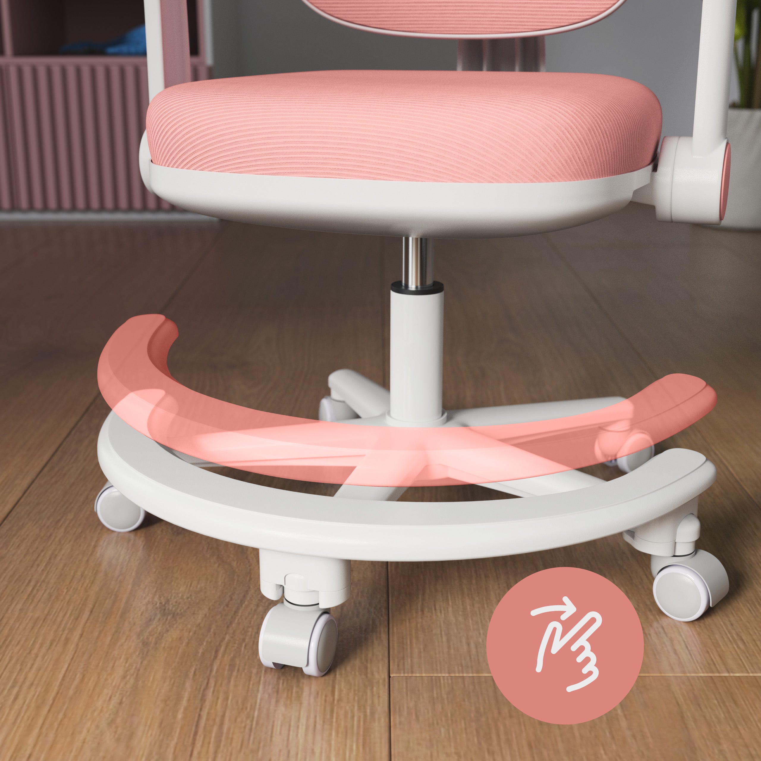 Ergonomische kinderbureaustoel Mark Adler Junior 3.6 Roze