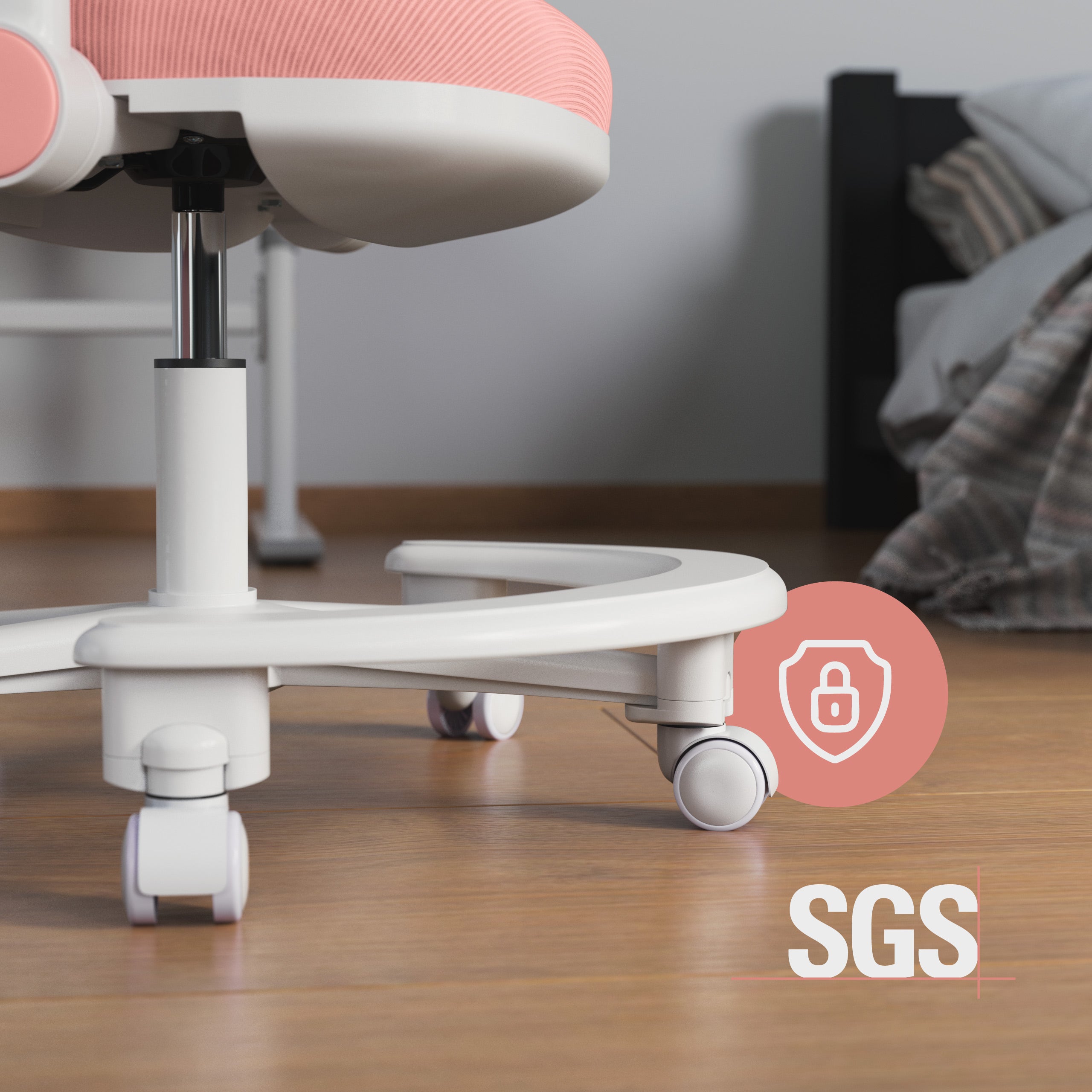Ergonomische kinderbureaustoel Mark Adler Junior 3.6 Roze