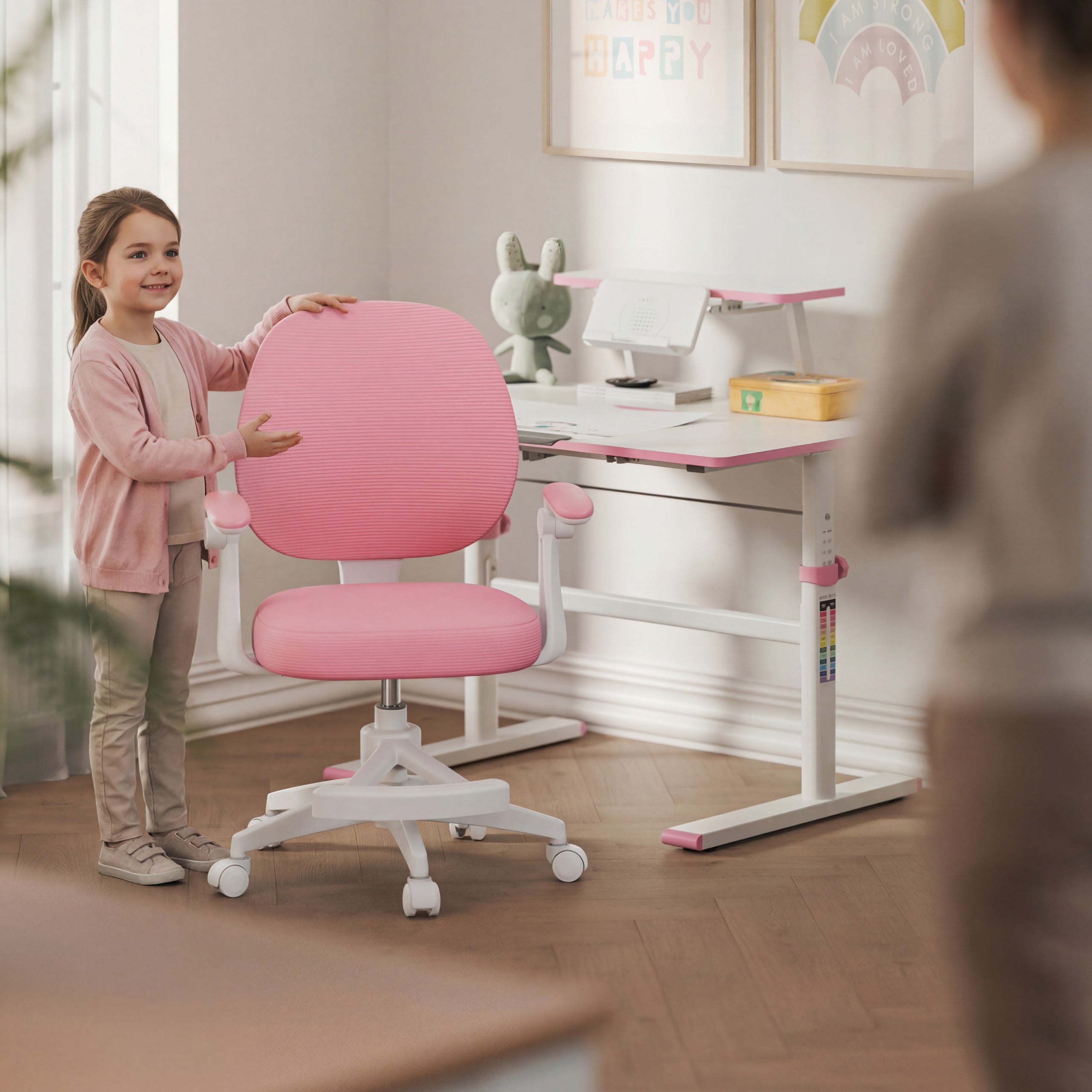 Mark Adler Junior 3.1 Roze kinderdraaistoel