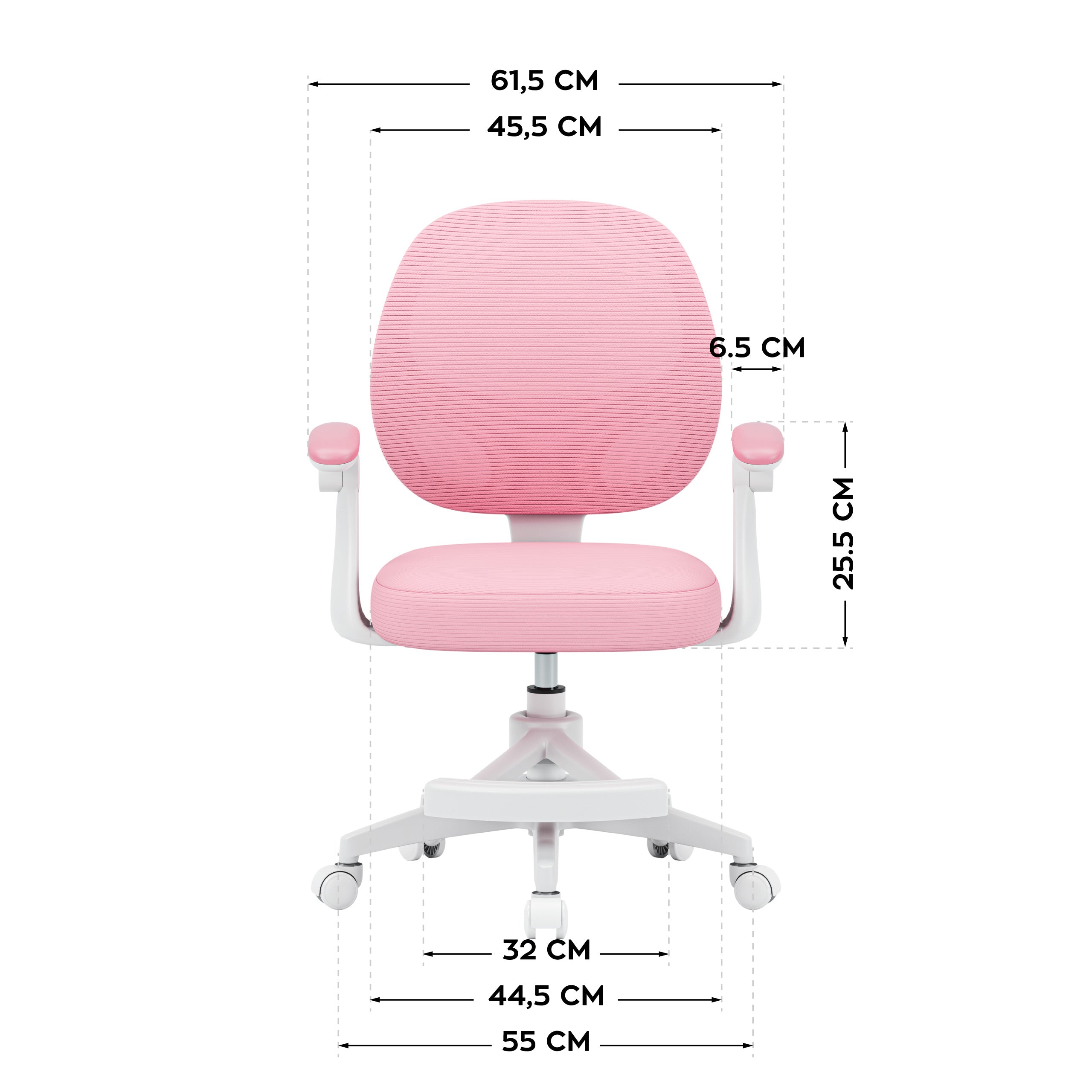 Mark Adler Junior 3.1 Roze kinderdraaistoel