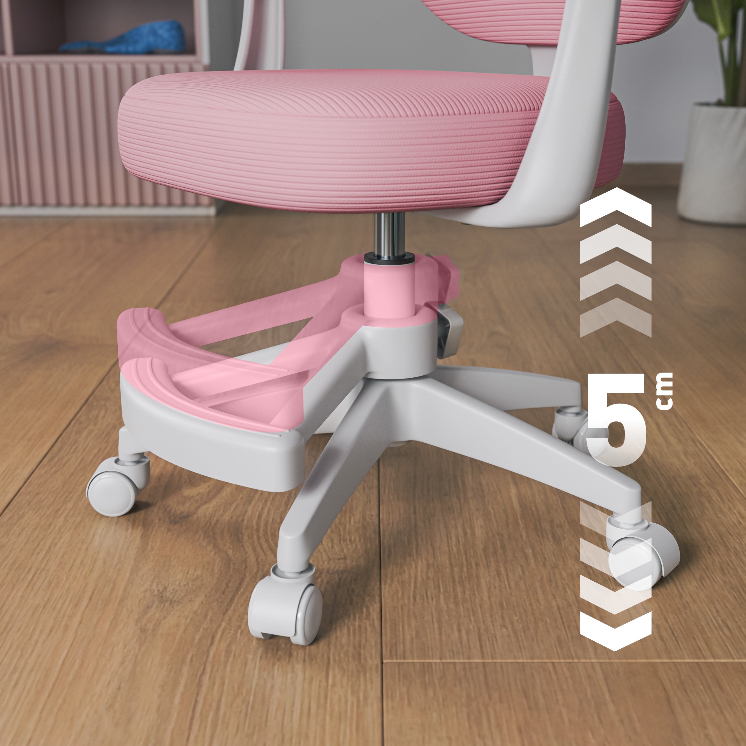 Mark Adler Junior 3.1 Roze kinderdraaistoel