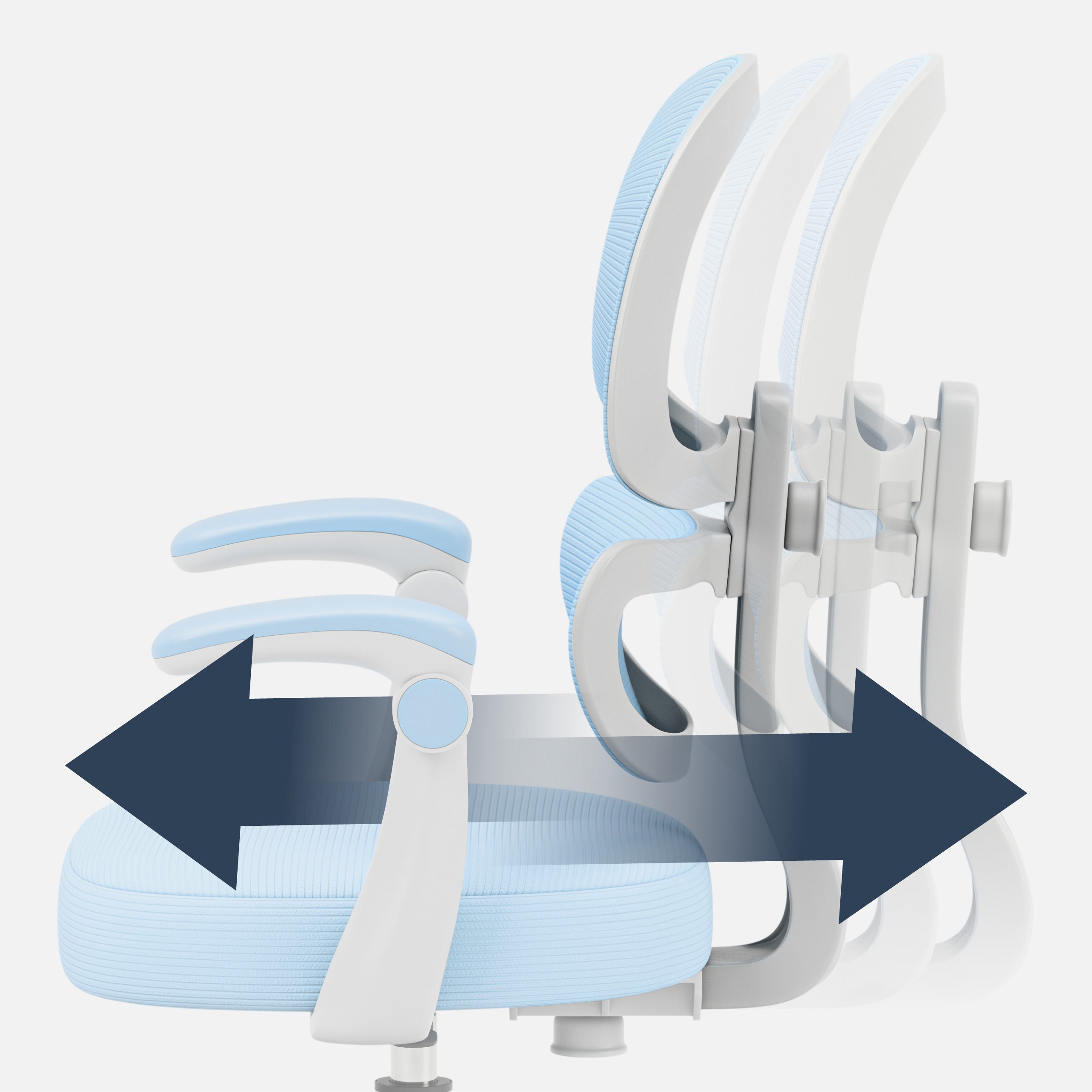 Mark Adler Junior 4.4 Blauwe ergonomische kinderstoel