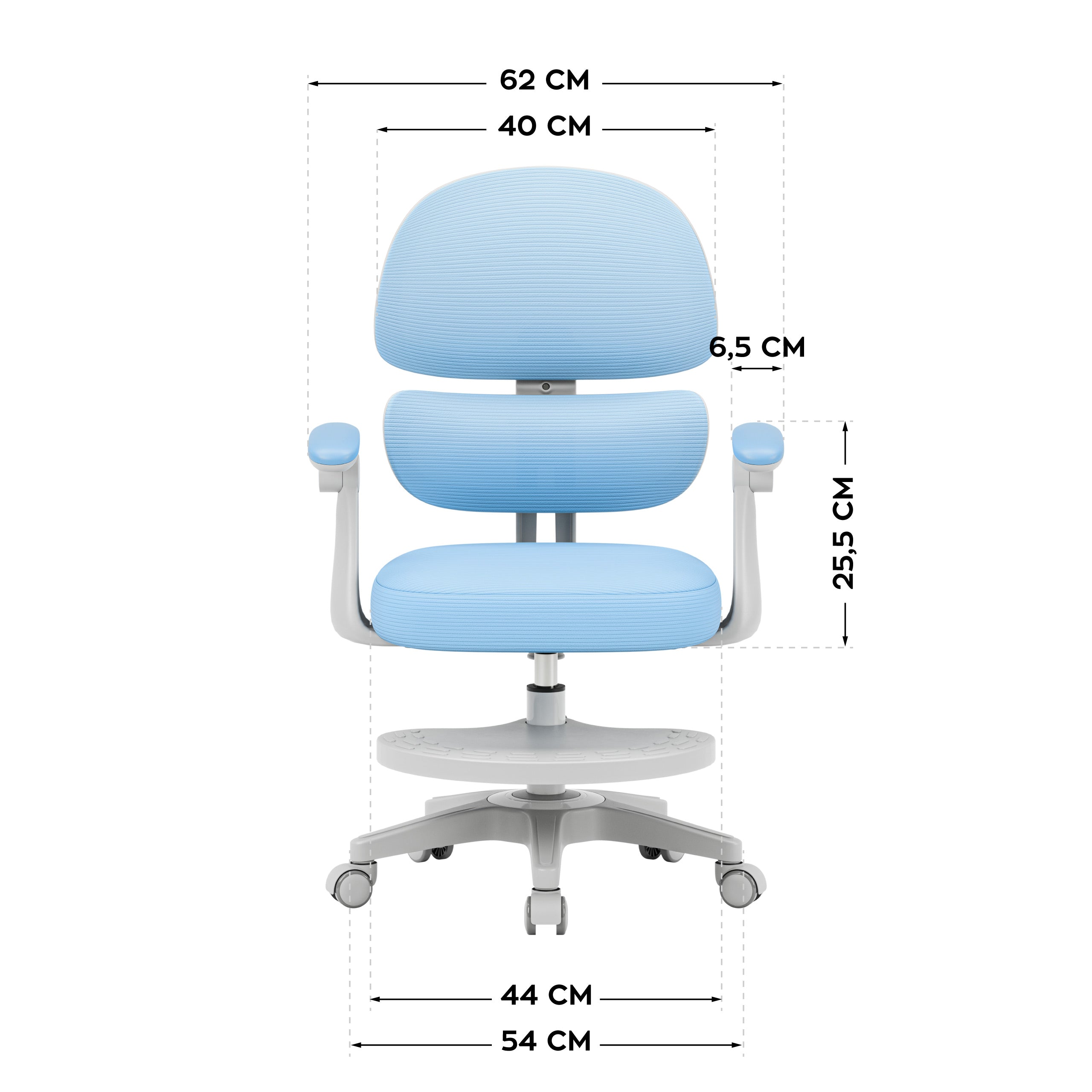 Mark Adler Junior 4.4 Blauwe ergonomische kinderstoel