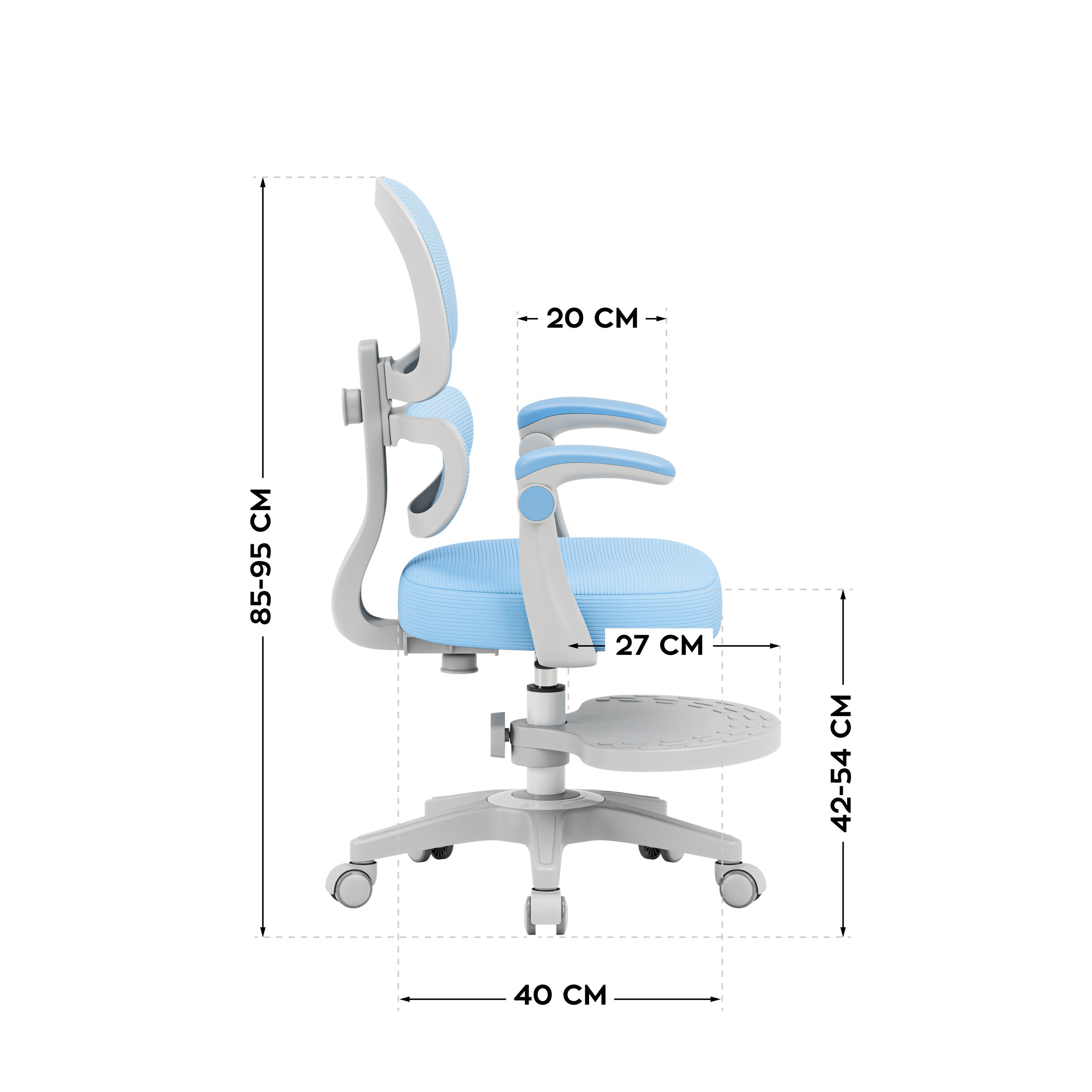Mark Adler Junior 4.4 Blauwe ergonomische kinderstoel