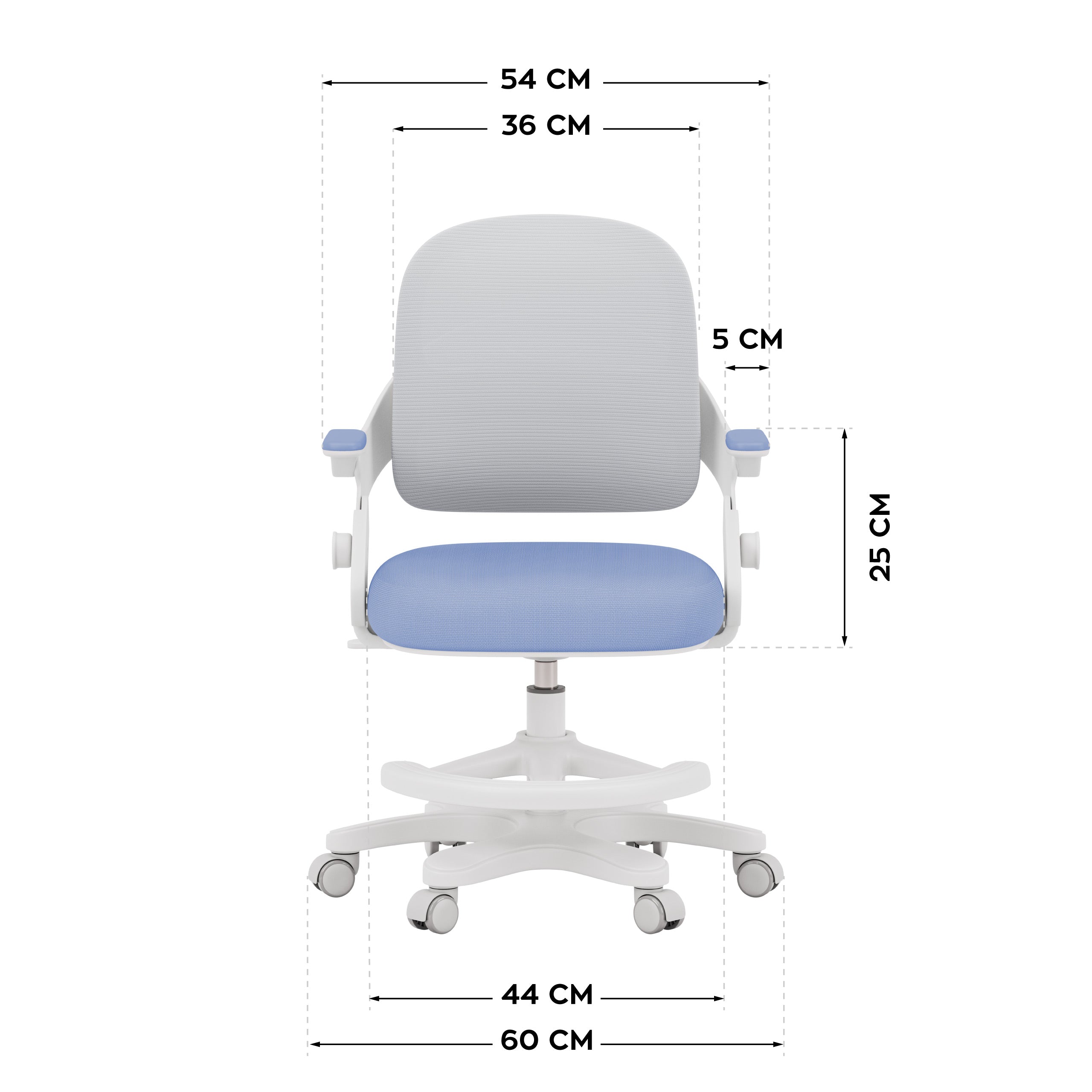 Mark Adler Junior 4.3 Blauw-grijze kinderbureaustoel
