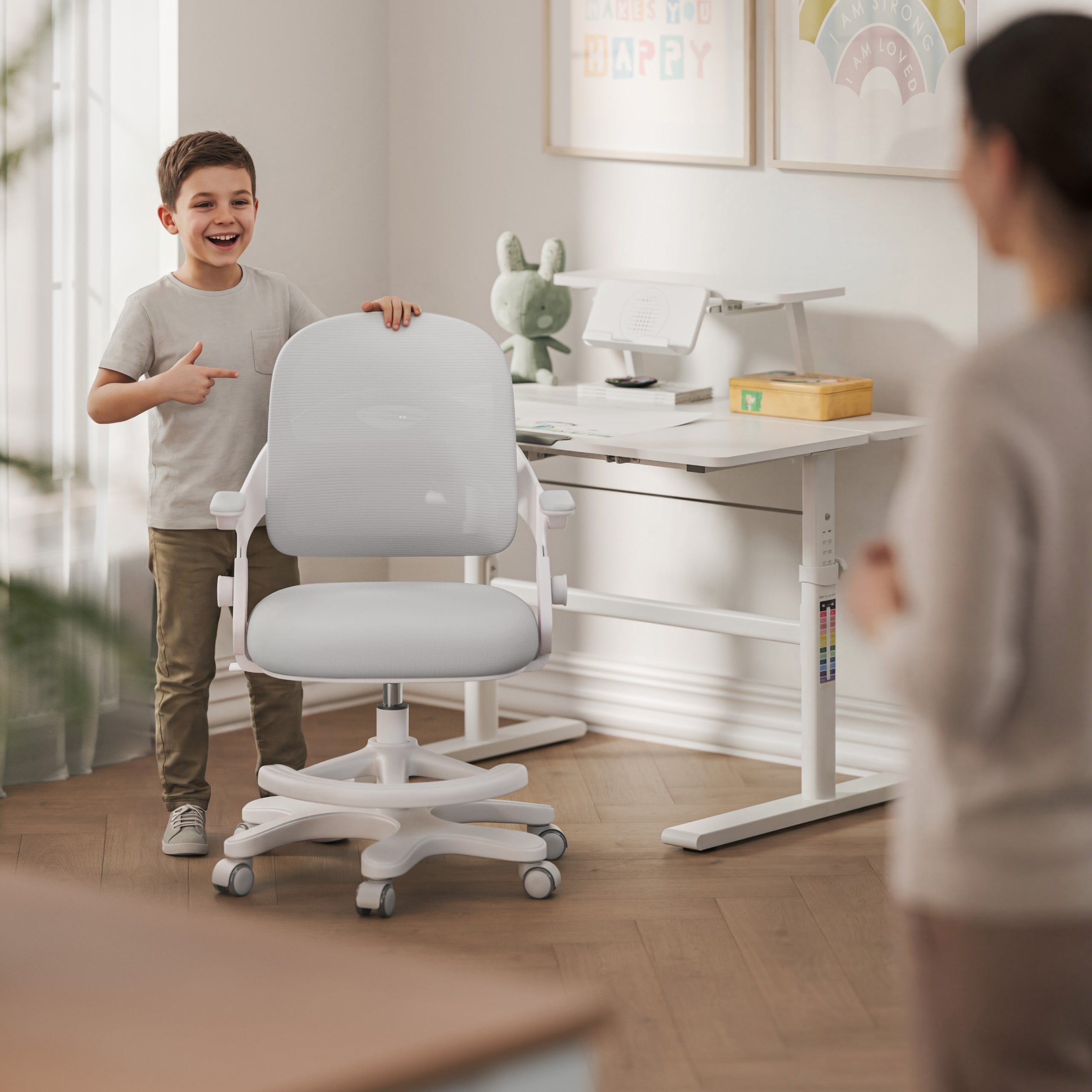Mark Adler Junior 4.3 Grijze kinderbureaustoel