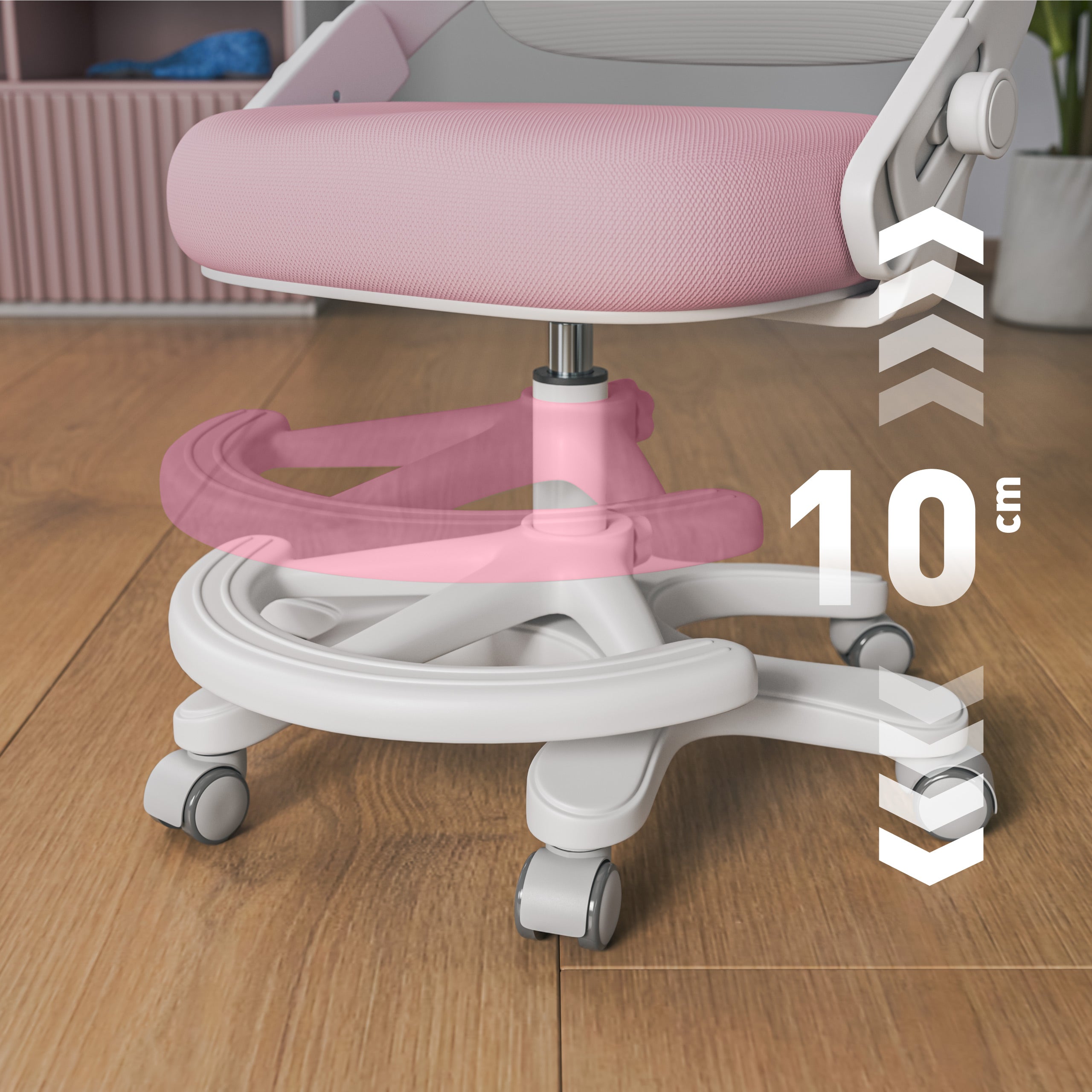 Mark Adler Junior 4.3 Roze-grijze kinderbureaustoel