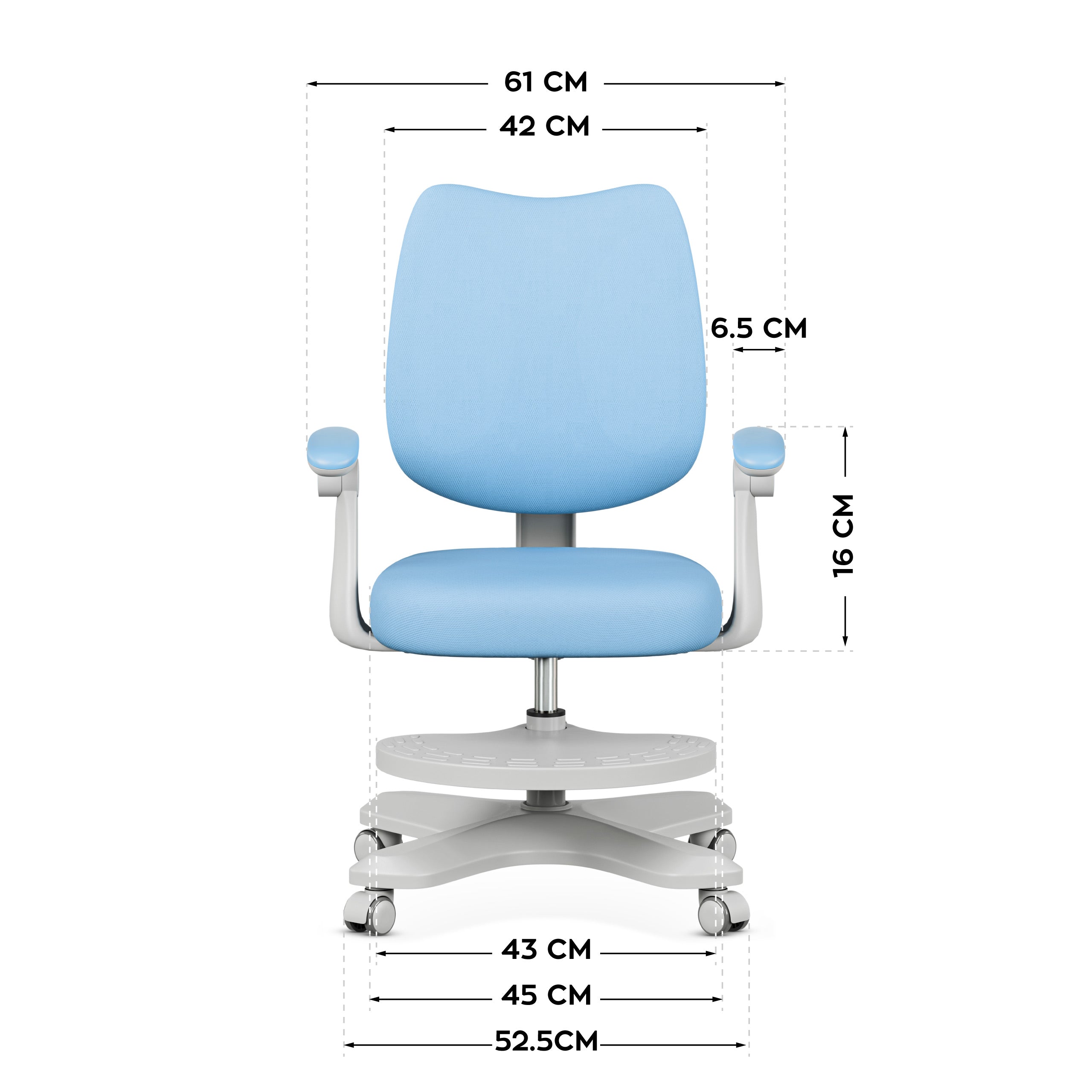 Ergonomische kinderstoel Mark Adler Junior 4.6 Blauw