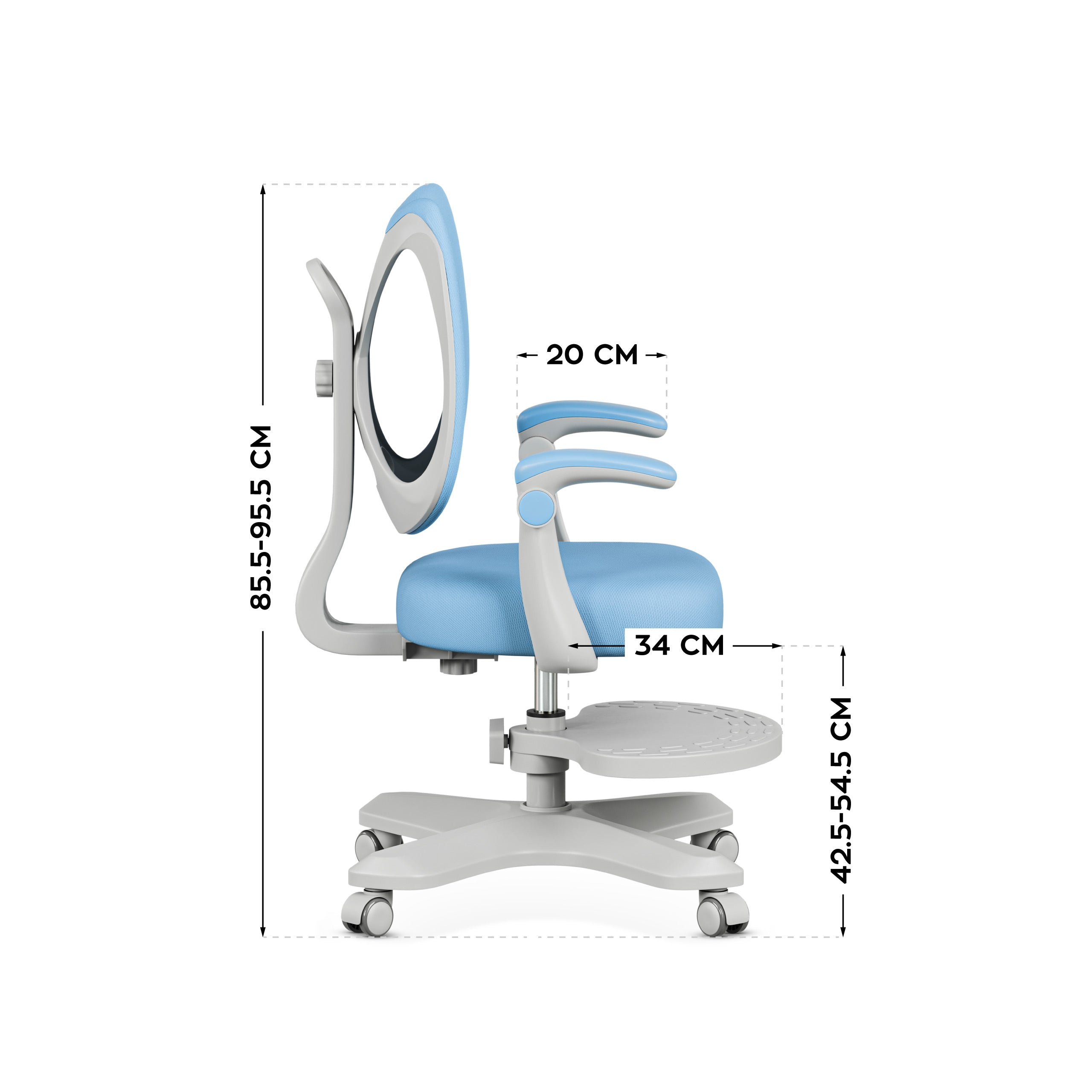 Ergonomische kinderstoel Mark Adler Junior 4.6 Blauw