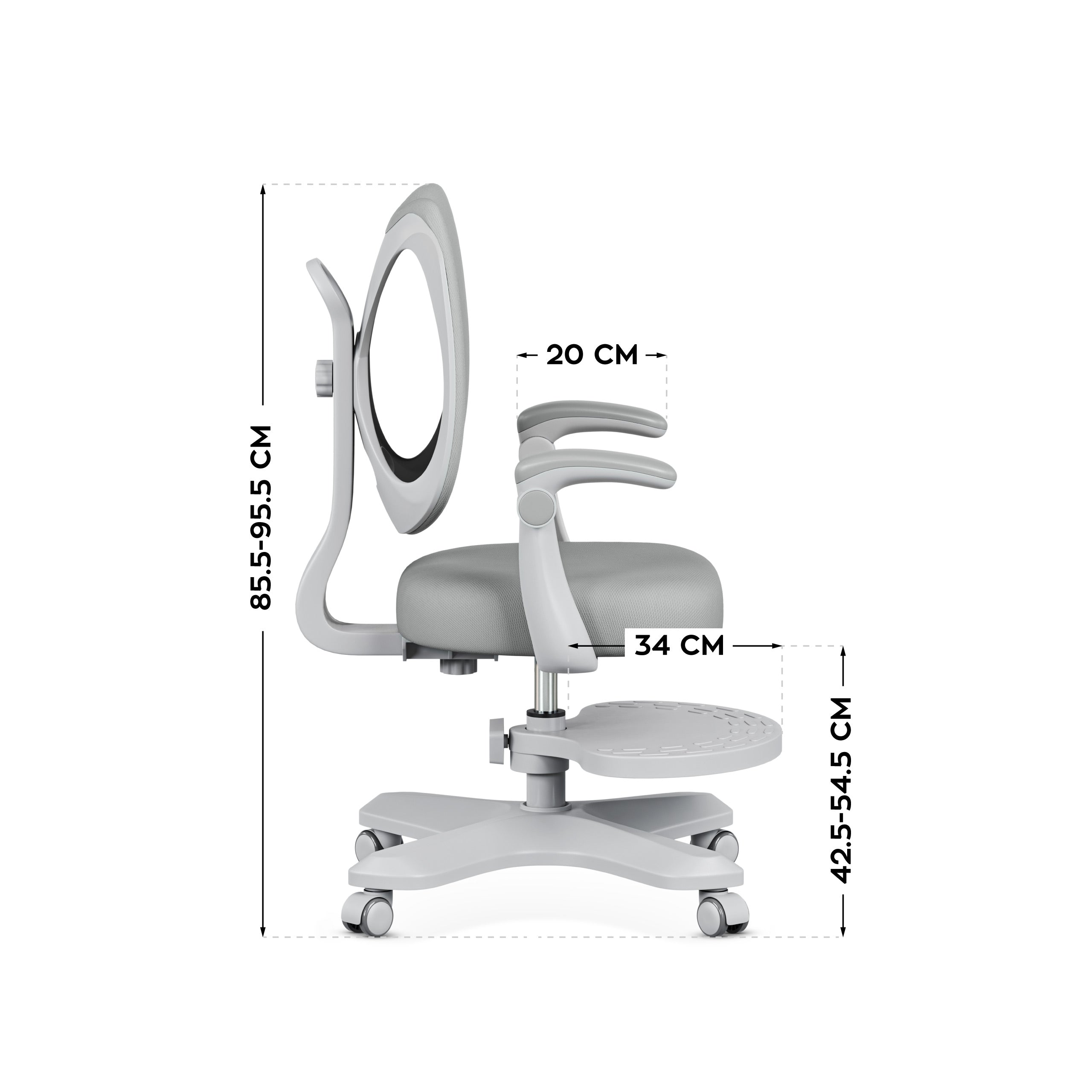 Mark Adler Junior 4.6 Grijze ergonomische kinderstoel