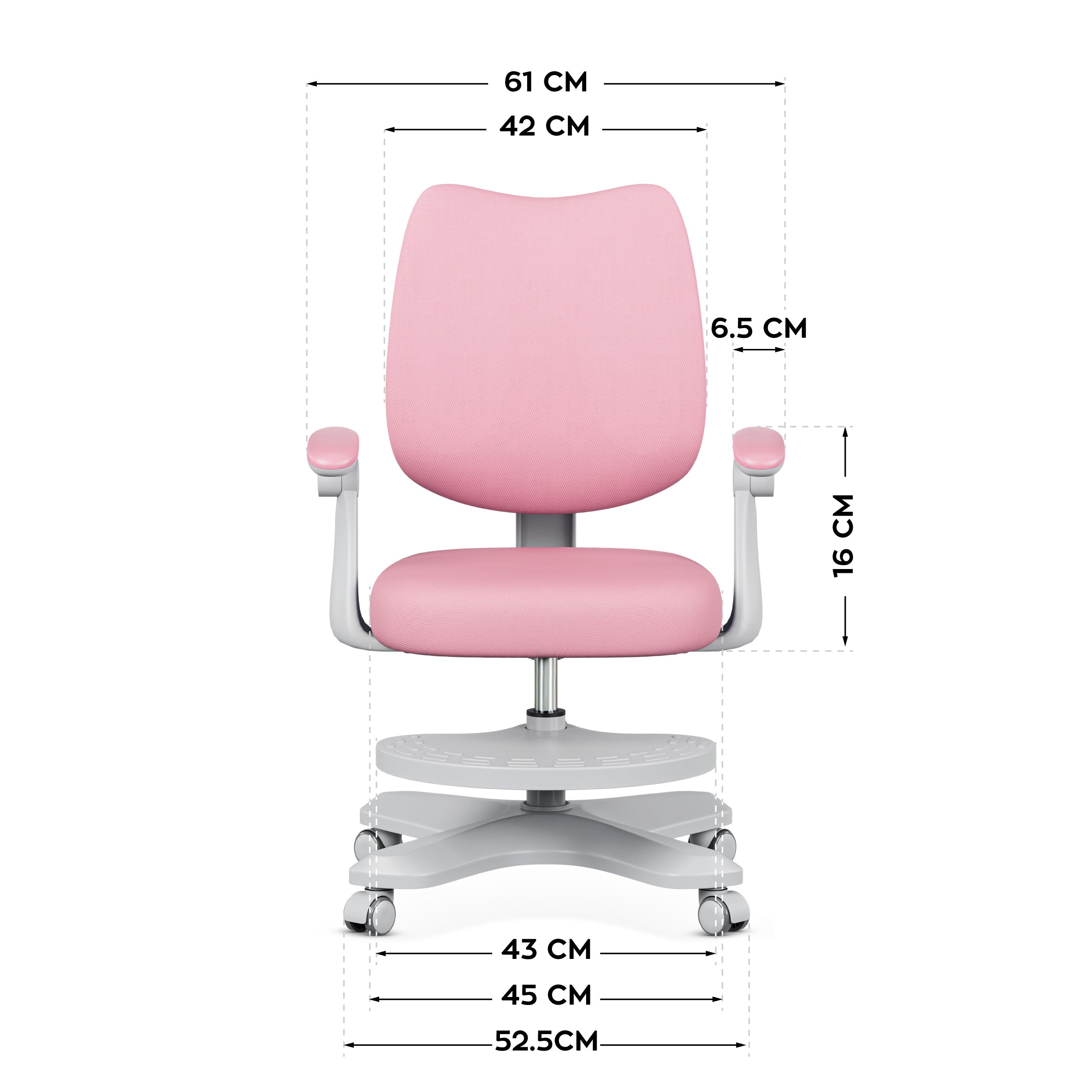 Mark Adler Junior 4.6 Roze ergonomische kinderstoel