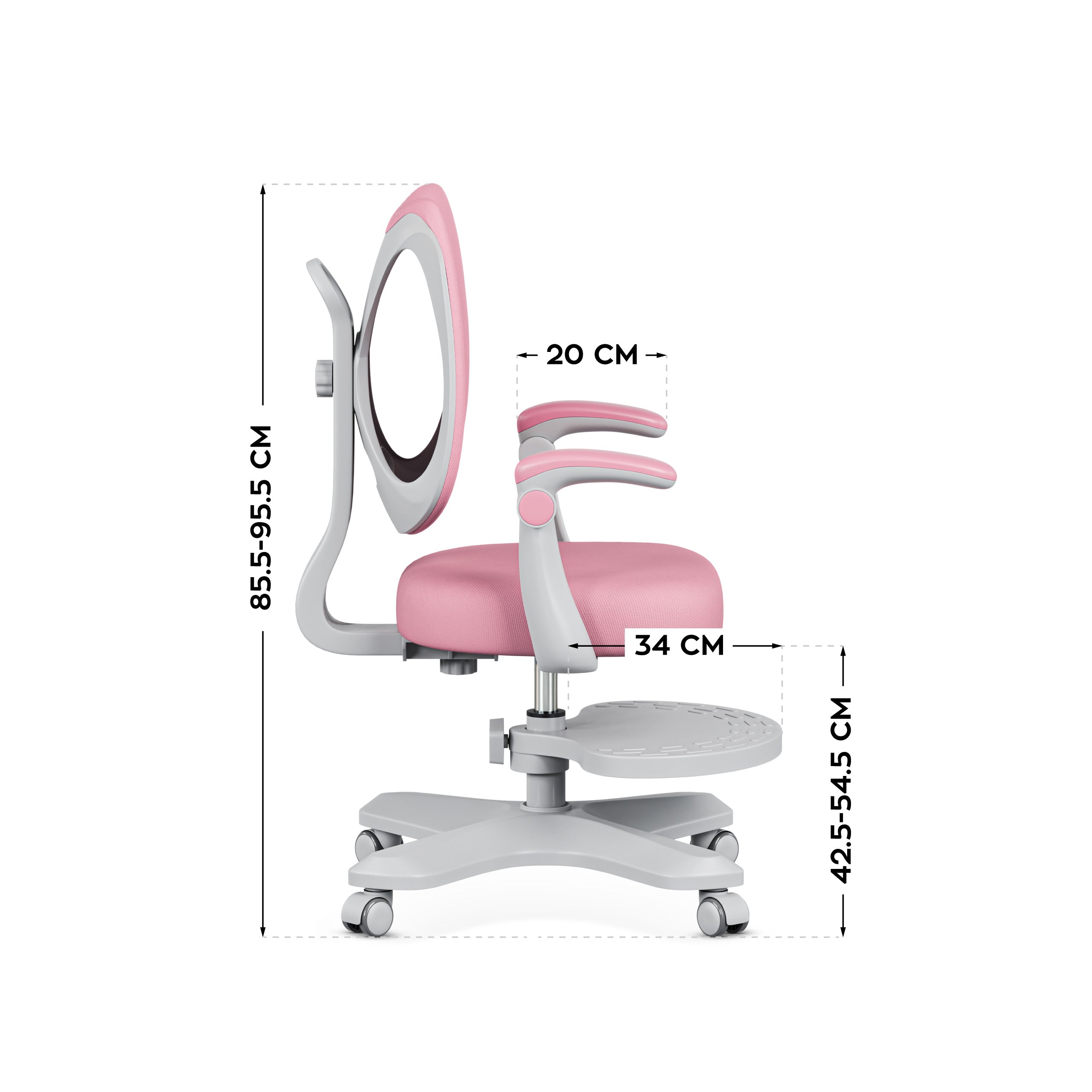 Mark Adler Junior 4.6 Roze ergonomische kinderstoel