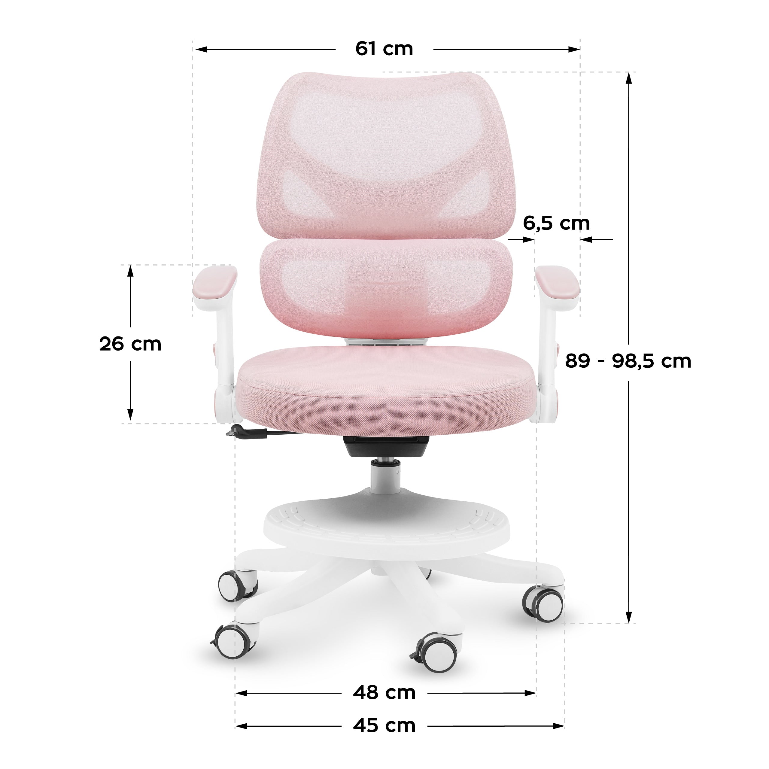 Mark Adler Junior 5.3 Roze draaistoel