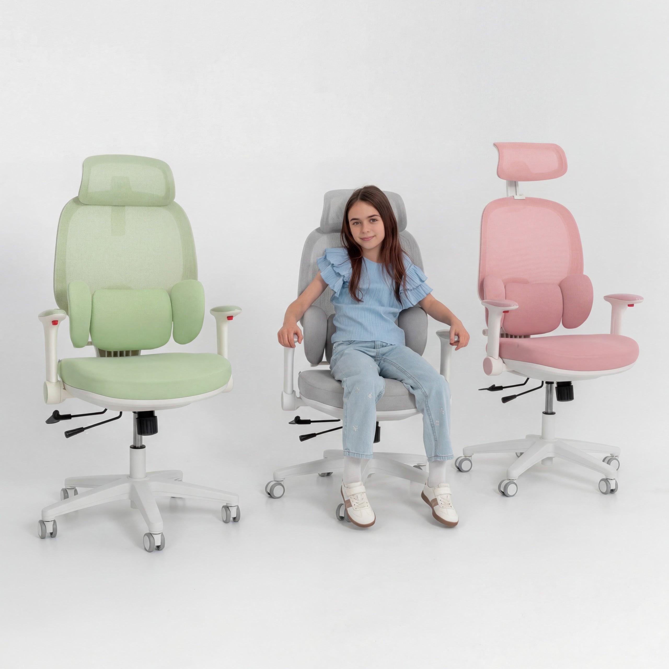 Ergonomische kinderstoel Mark Adler Junior 6.3 Groen