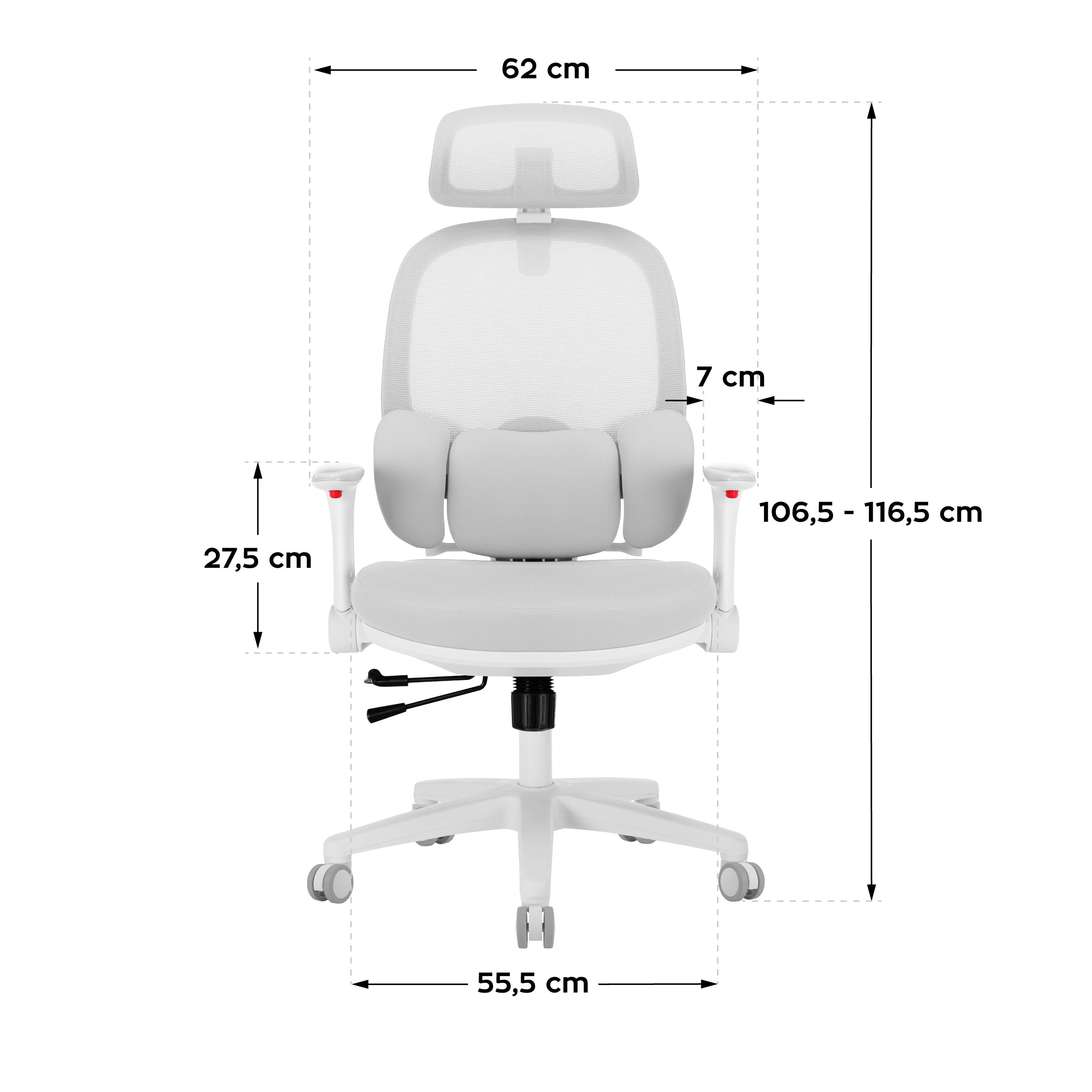 Mark Adler Junior 6.3 Grijze ergonomische kinderstoel