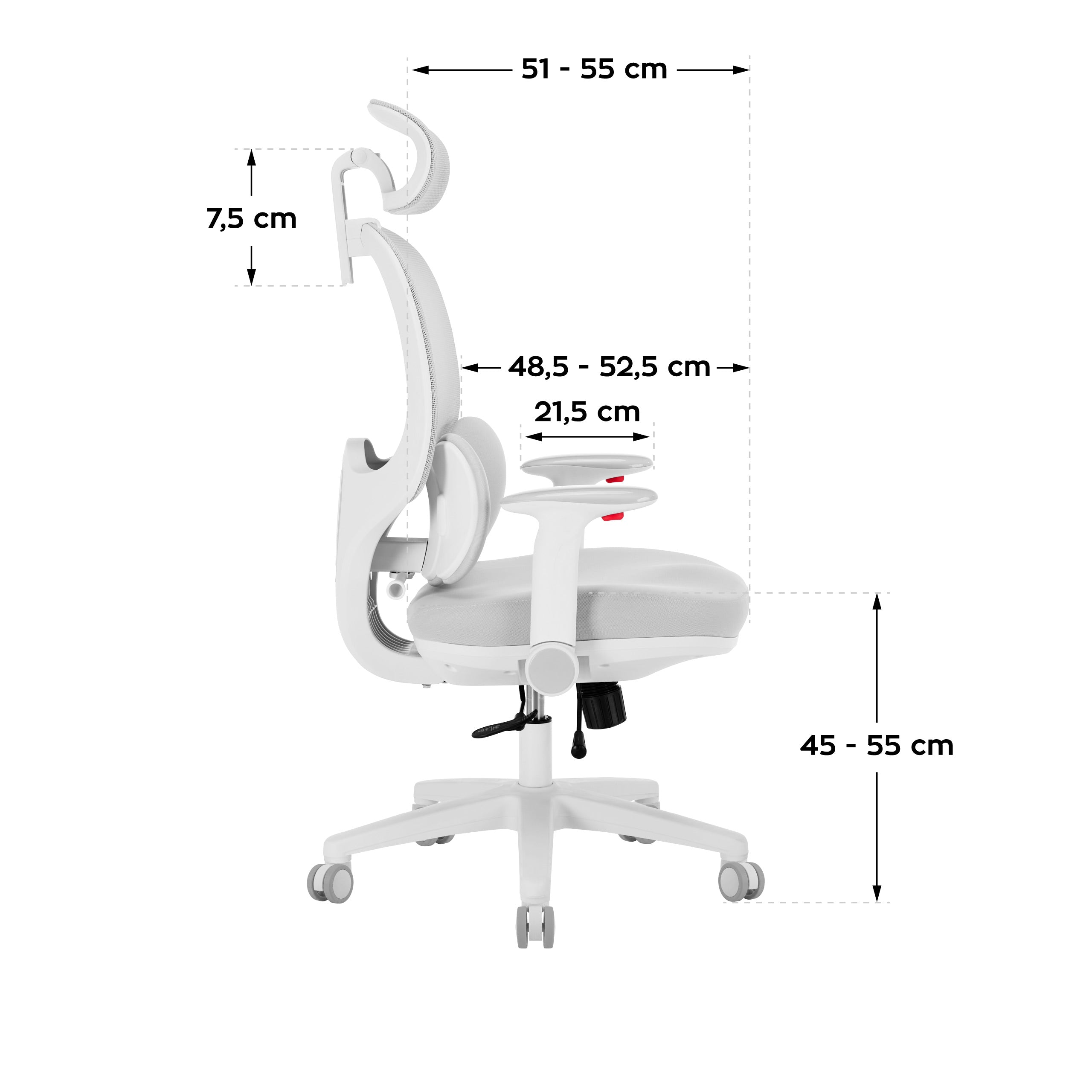 Mark Adler Junior 6.3 Grijze ergonomische kinderstoel