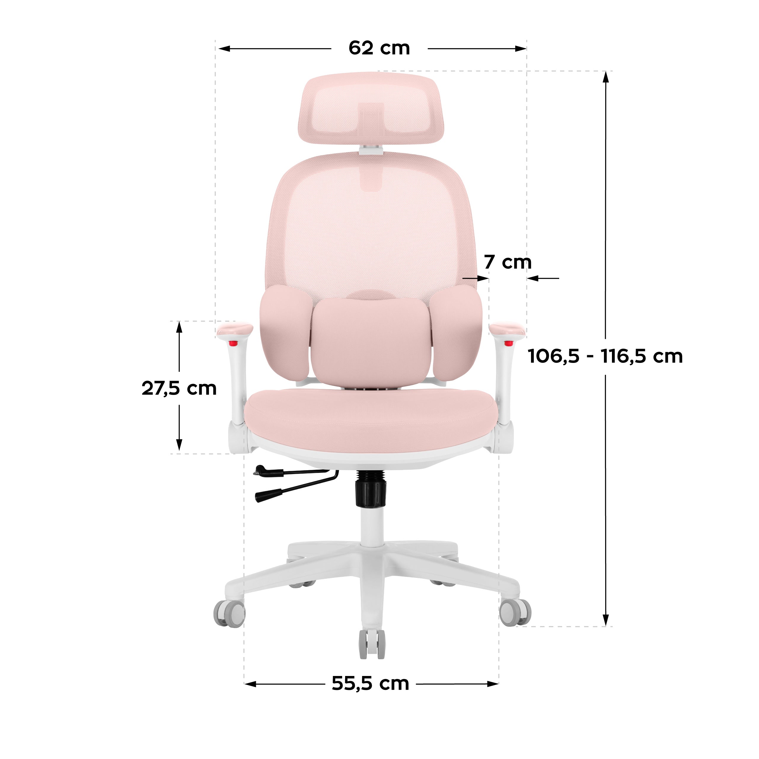 Mark Adler Junior 6.3 Roze ergonomische kinderstoel