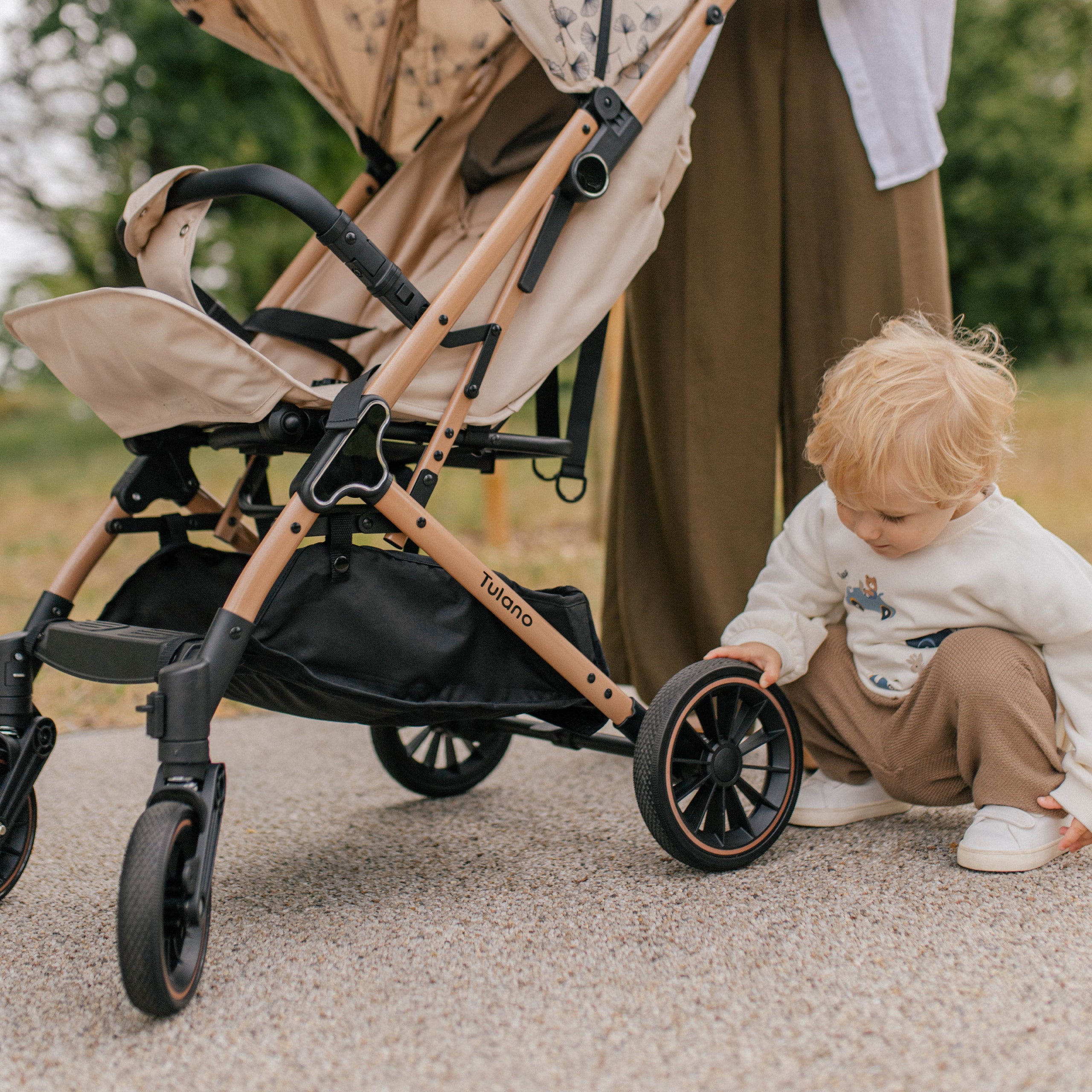 Tulano Lagos 35 Wandelwagen Beige Goud