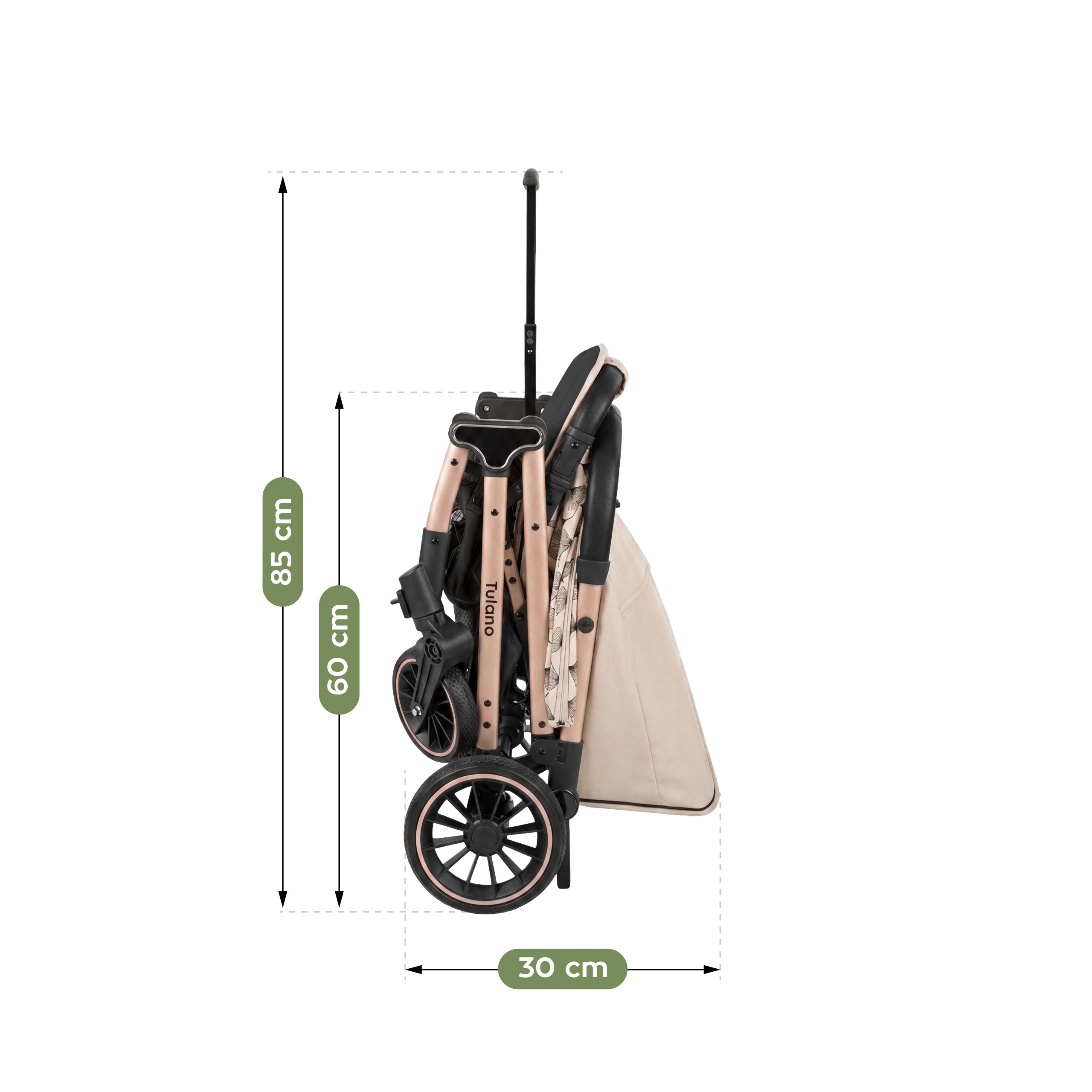 Tulano Lagos 35 Wandelwagen Beige Goud