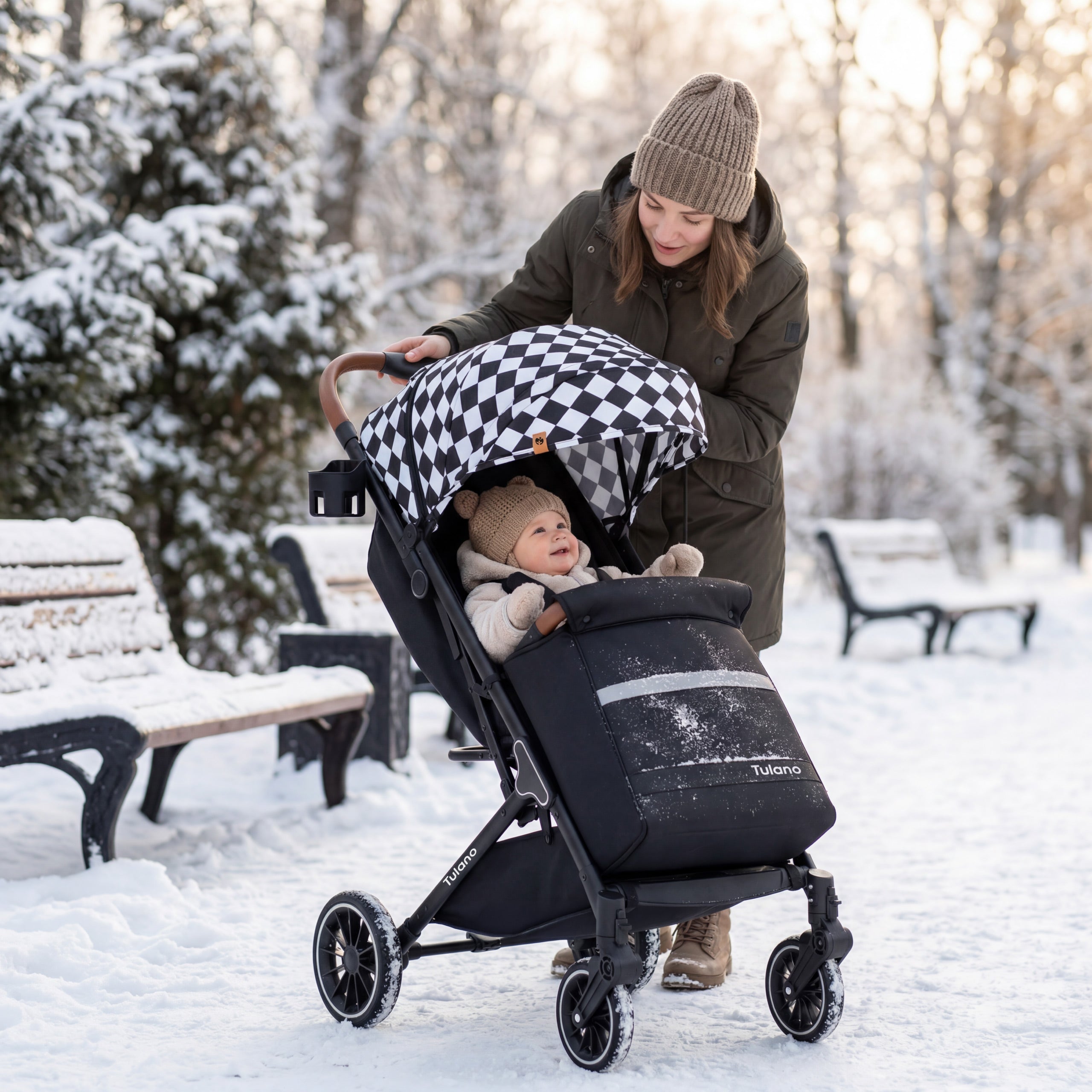 Tulano Lagos 35 Zwarte Kinderwagen