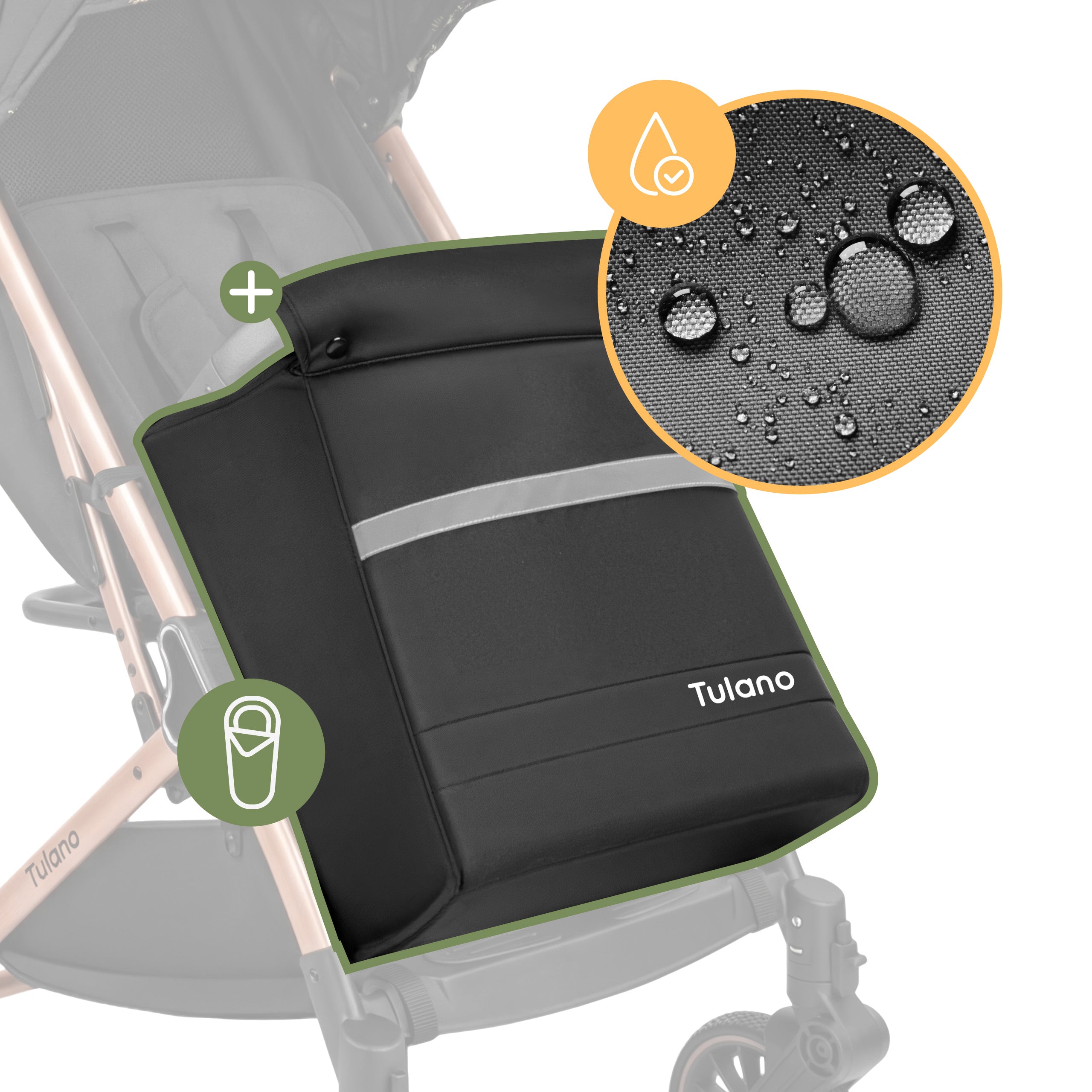 Tulano Lagos 35 Wandelwagen Zwart Goud