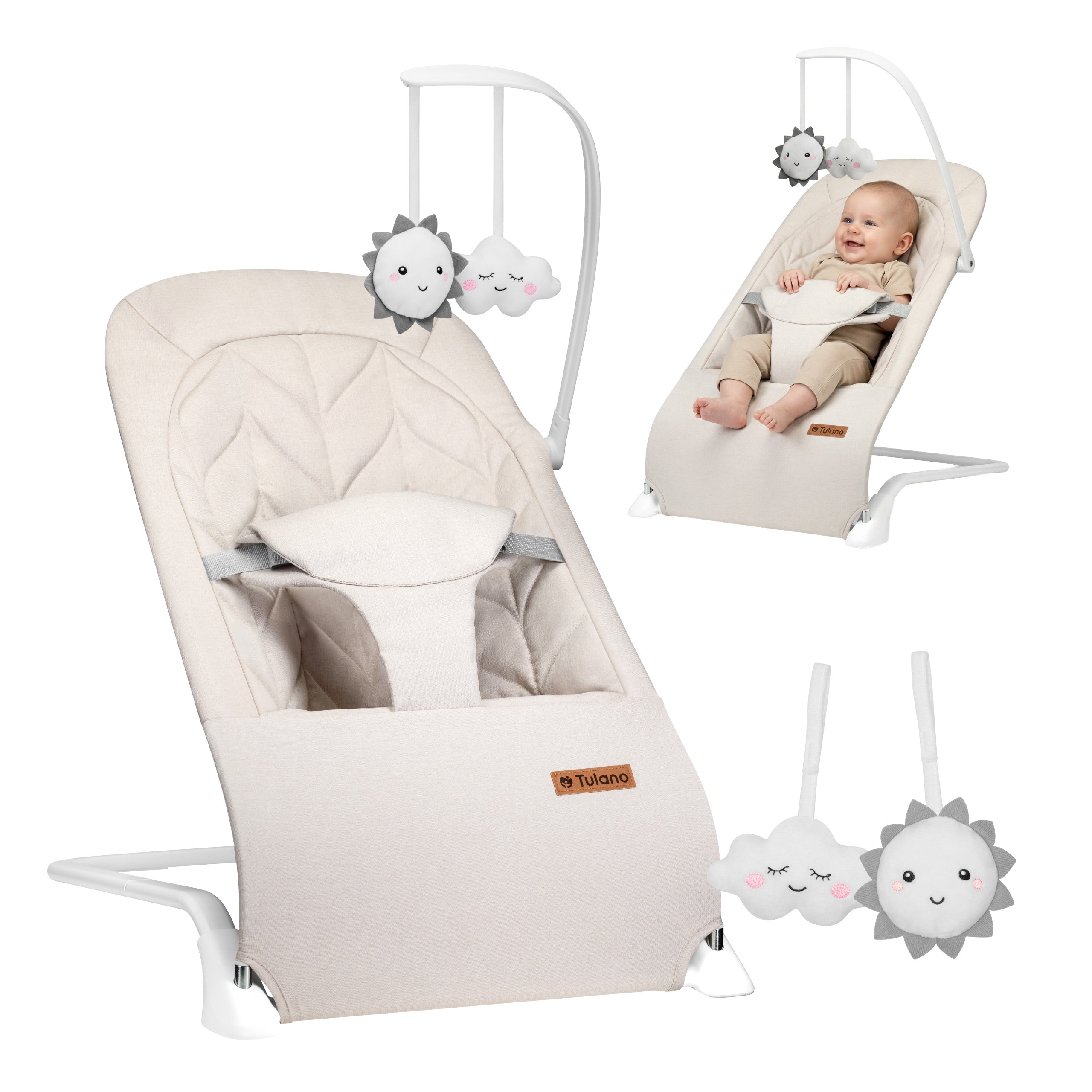 Schommelstoel Moon 10 Beige