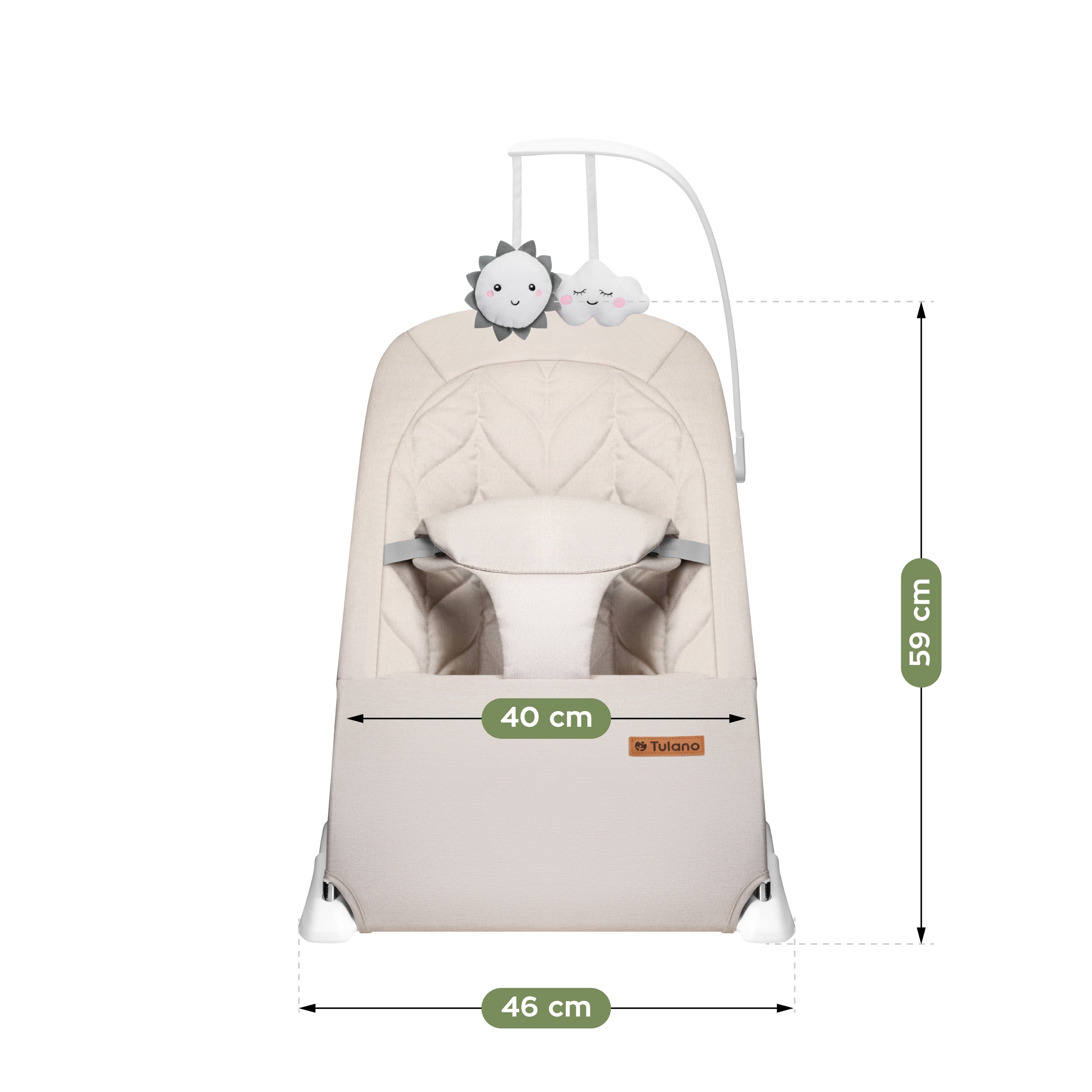 Schommelstoel Moon 10 Beige