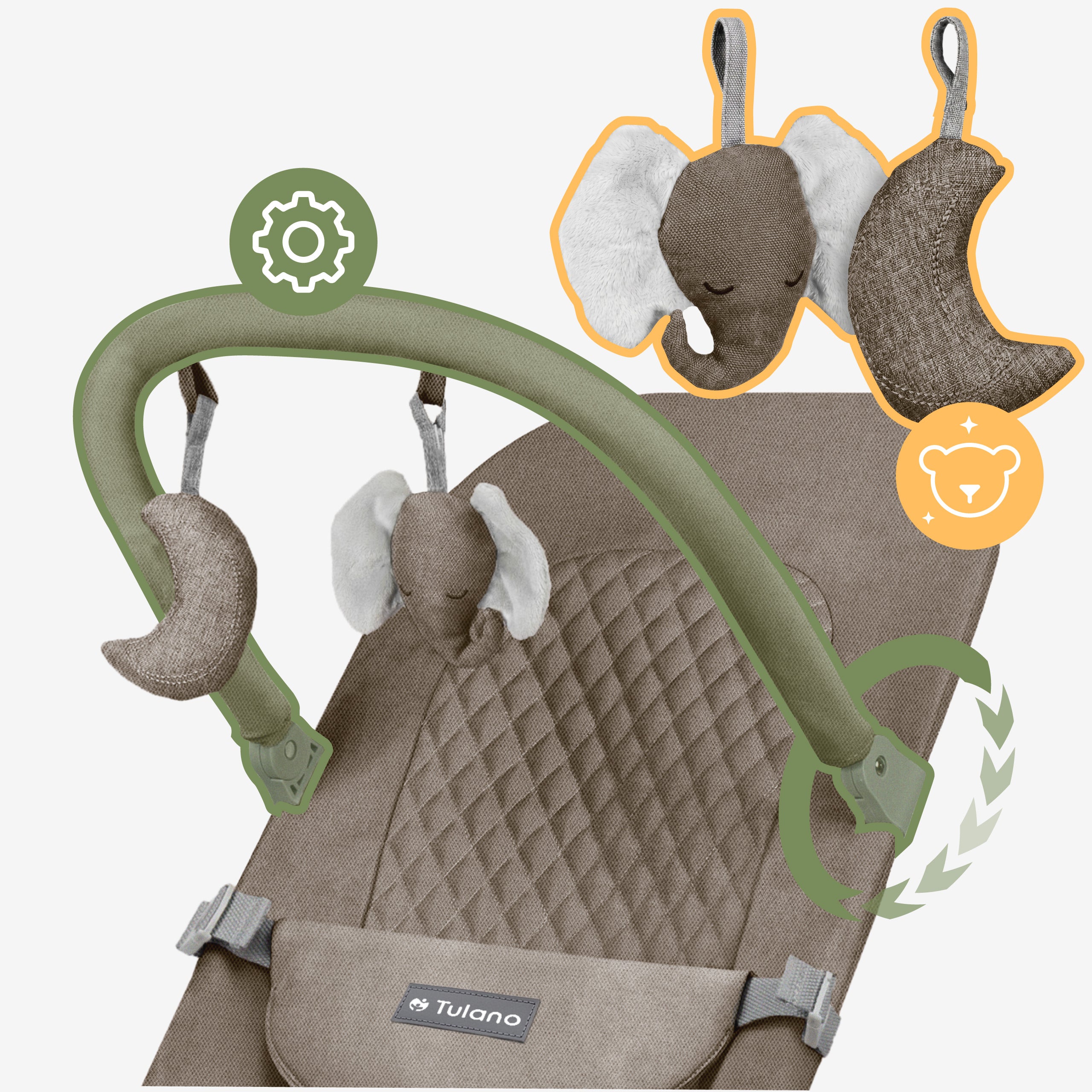 Tulano Moon 30 Beige schommelstoel
