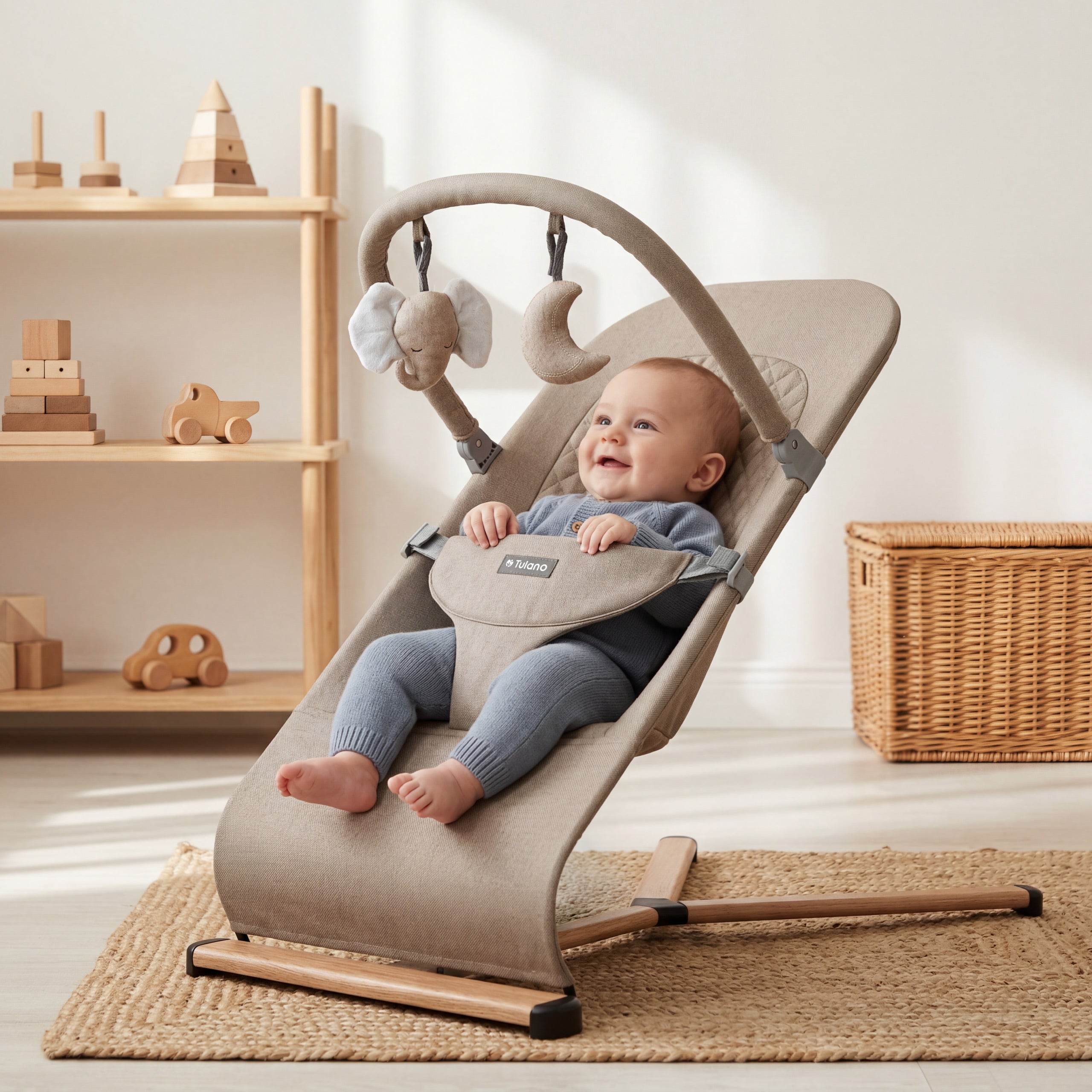 Tulano Moon 30 Beige schommelstoel