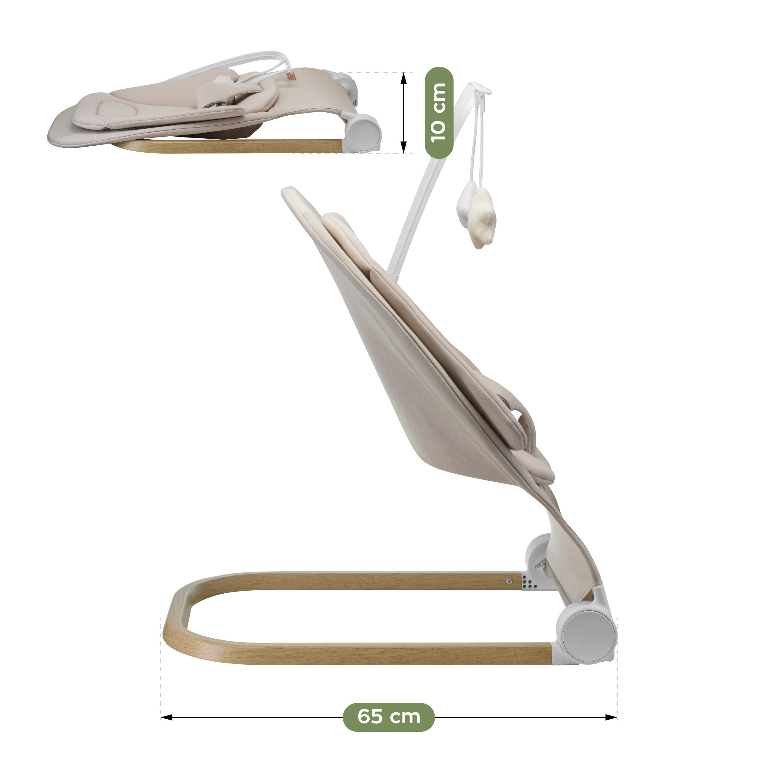 Tulano Moon 50 Beige schommelstoel