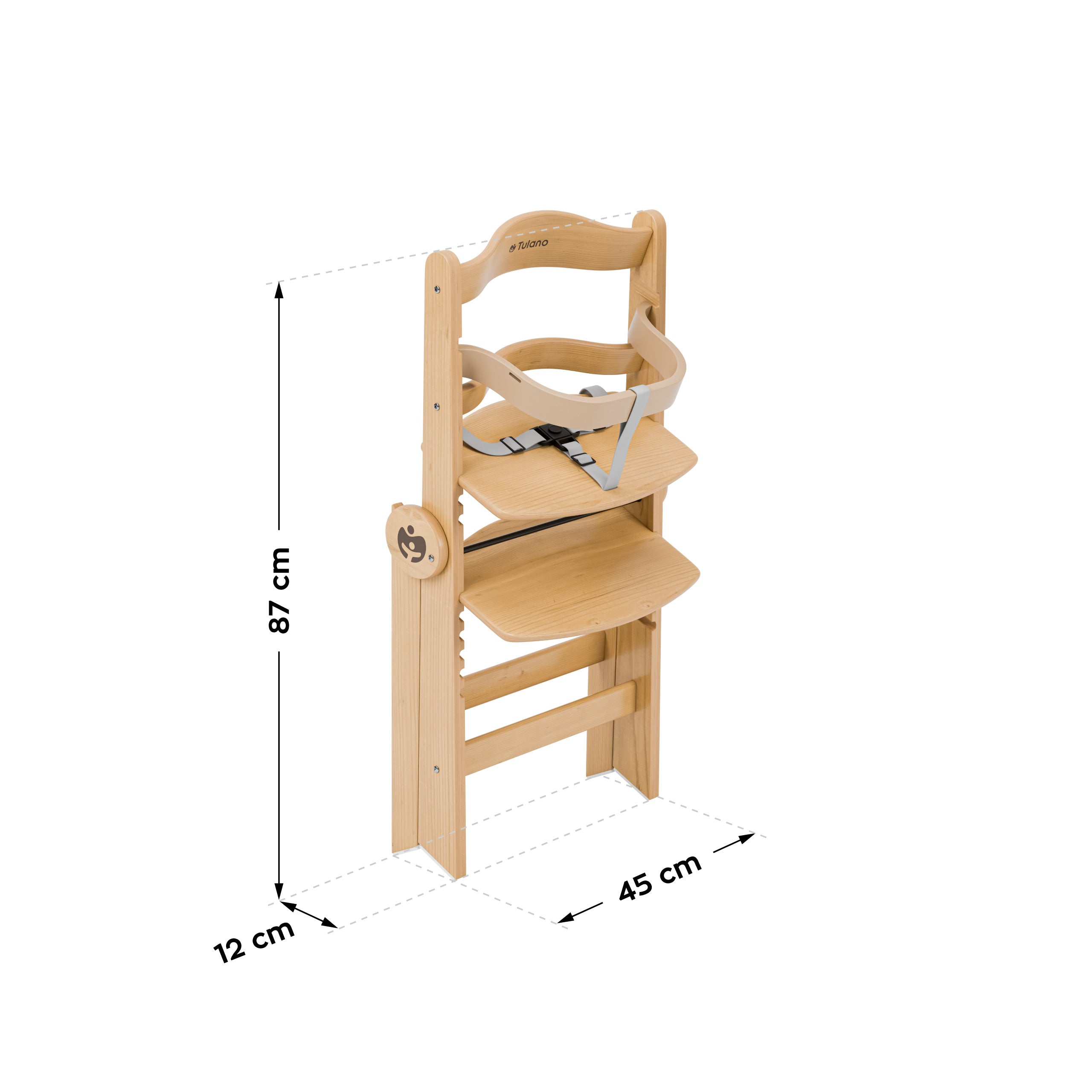 Tulano Morsel 45 Houten eetstoel naturel