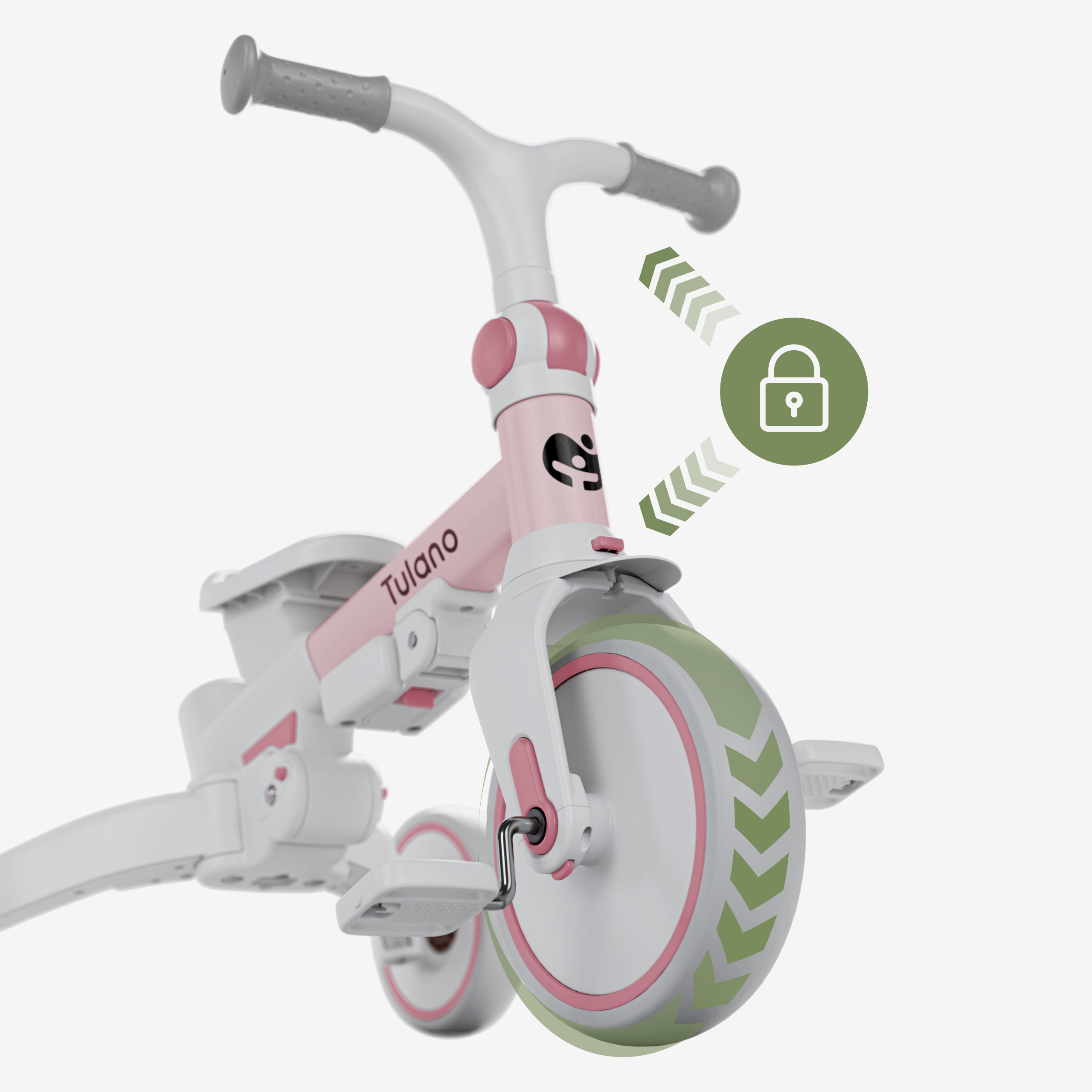 Tulano 4in1 driewieler Noah 35 Roze