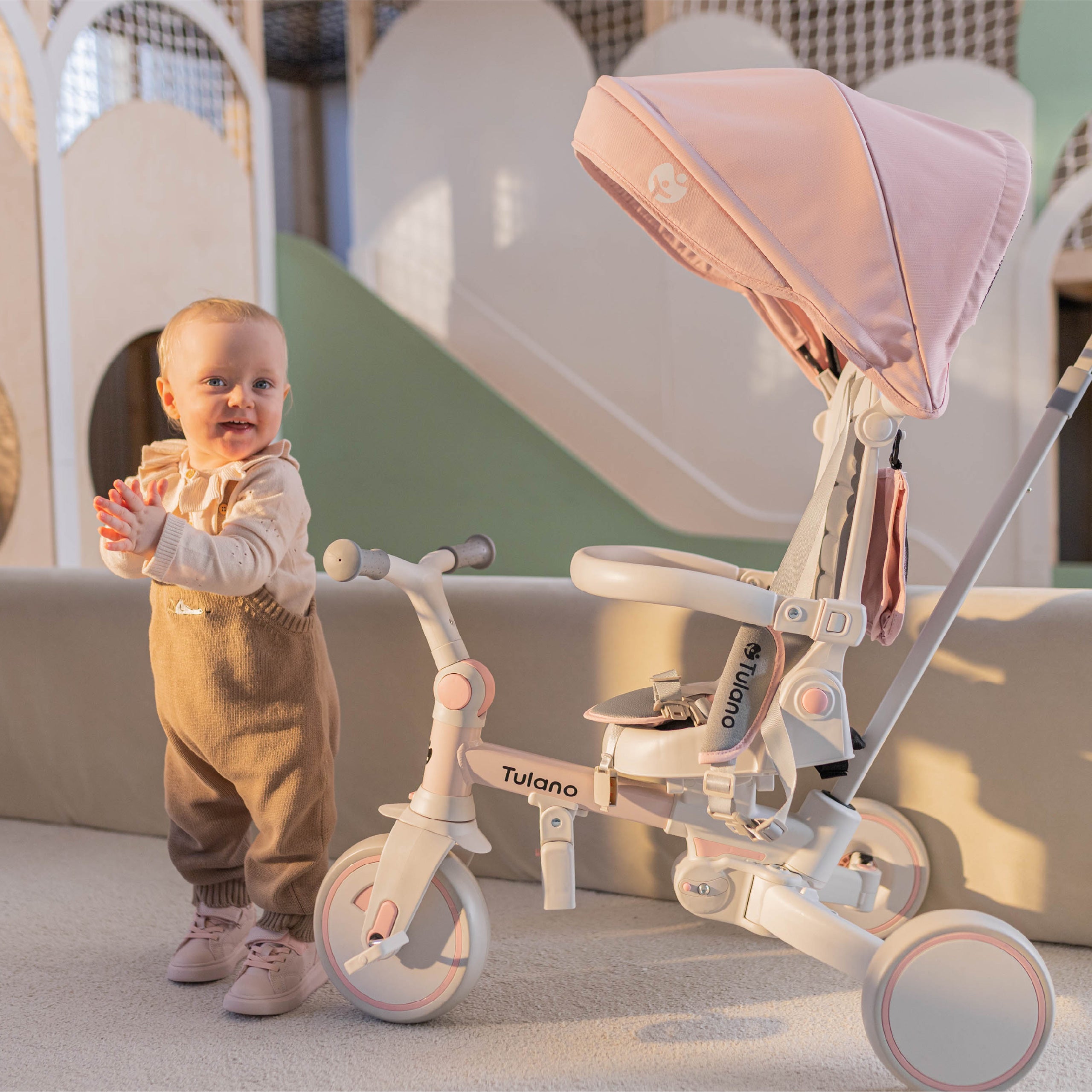 Tulano 4in1 driewieler Noah 35 Roze