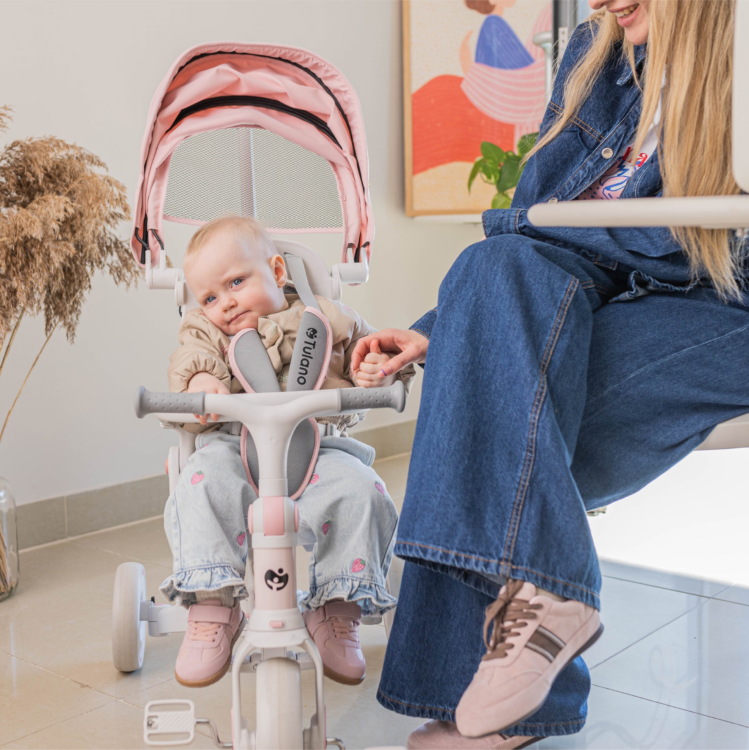 Tulano 4in1 driewieler Noah 35 Roze