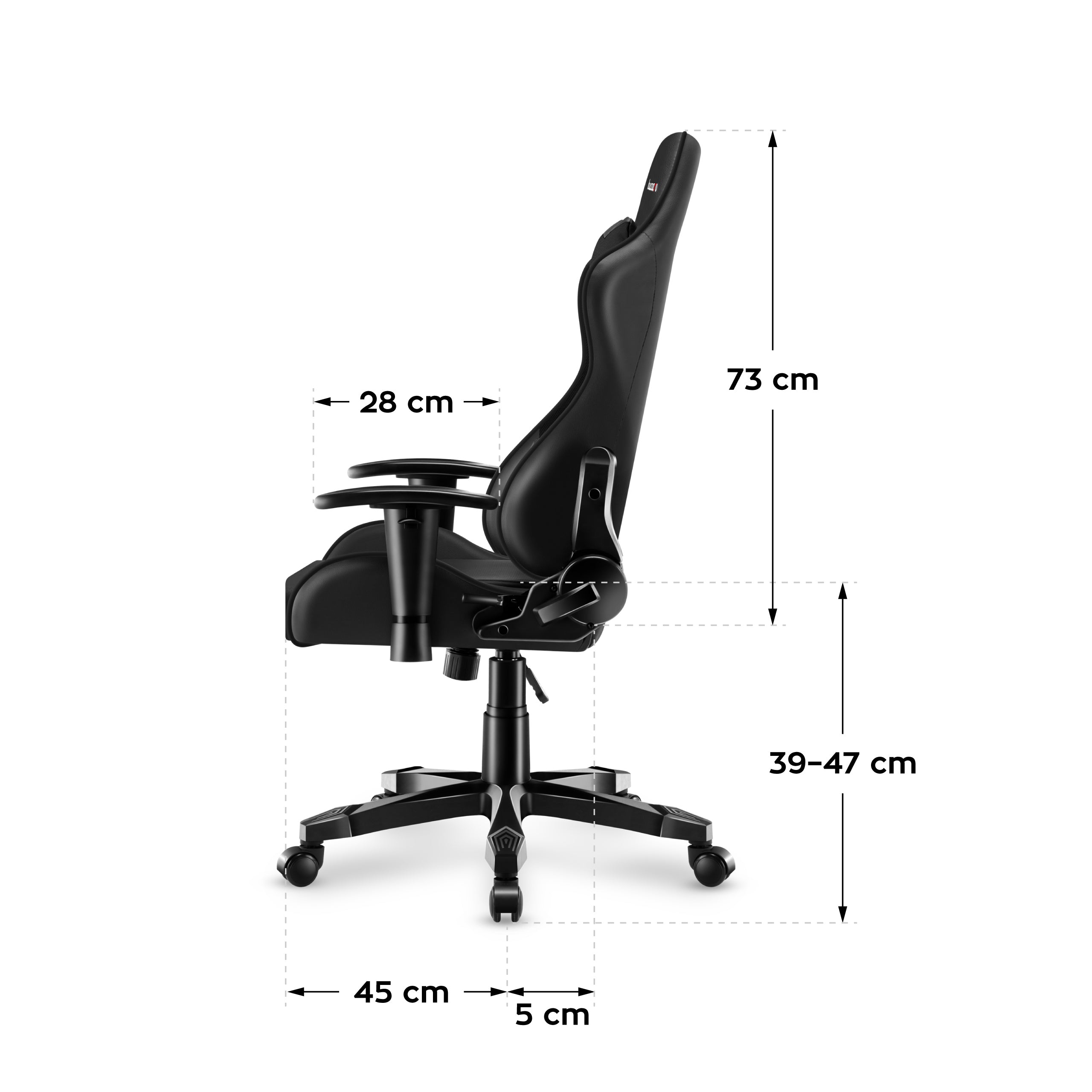 HUZARO RANGER 6.0 Kinderstoel Gamen Zwart