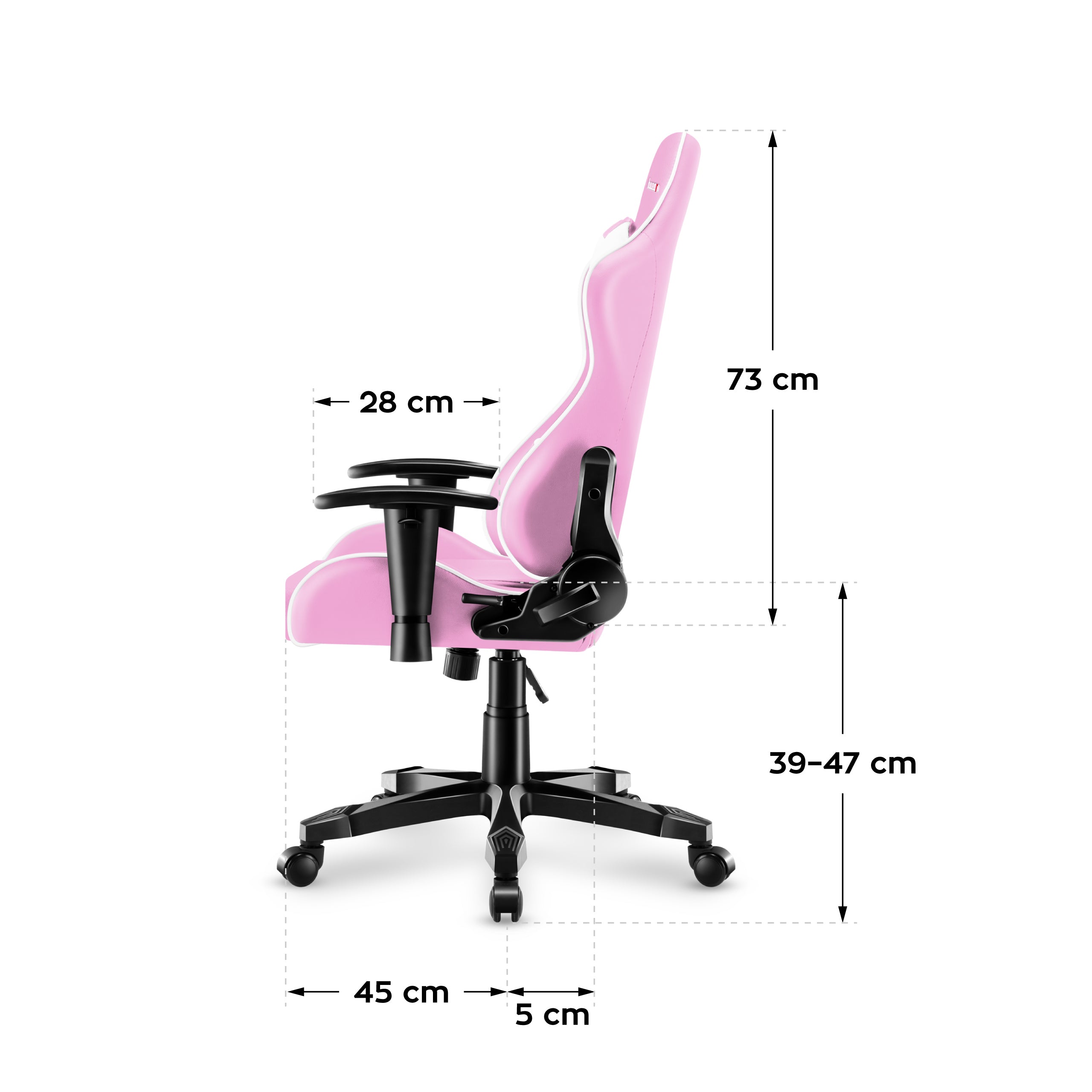 HUZARO RANGER 6.0 Roze Kinderstoel voor Gaming