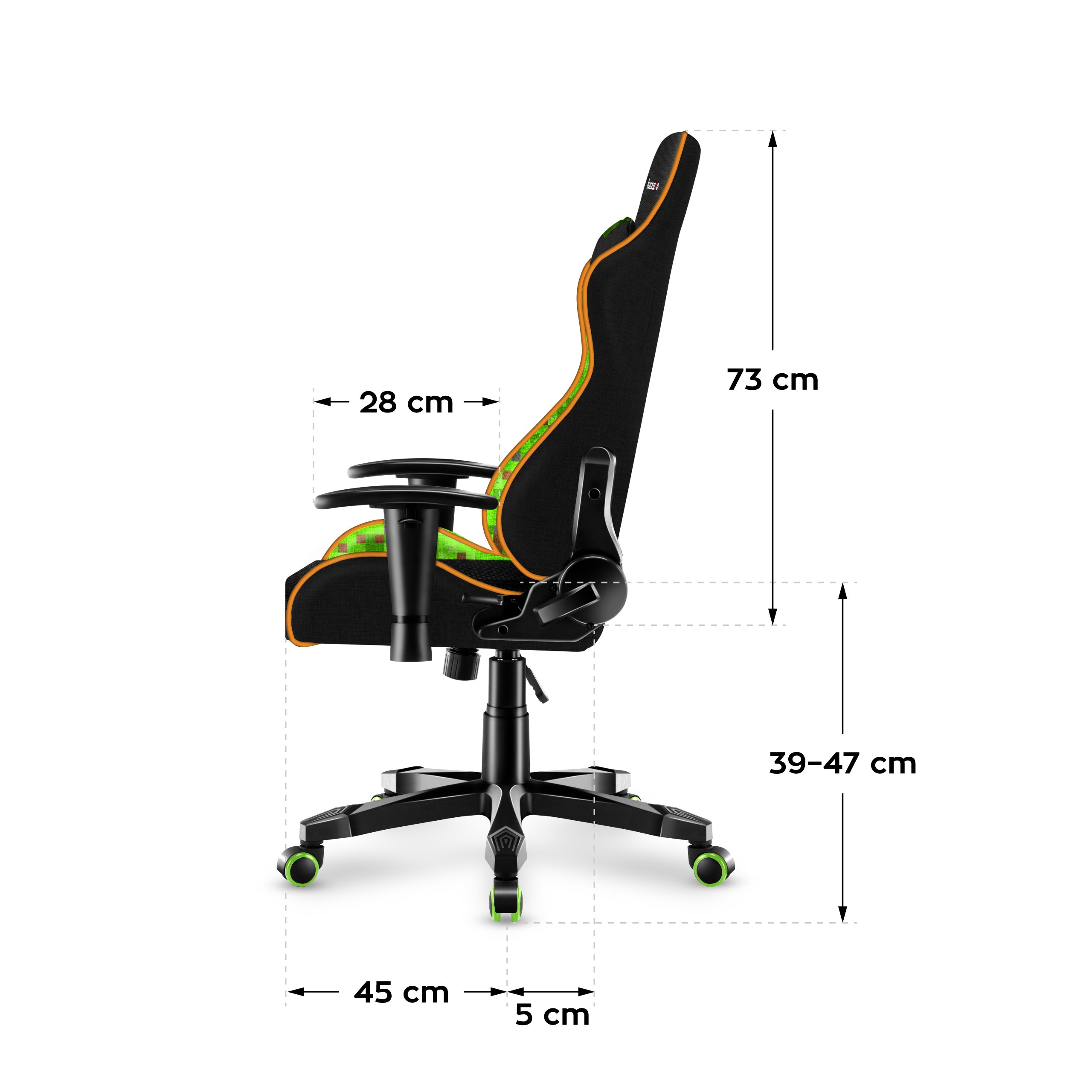 HUZARO RANGER 6.0 Pixel Mesh Kinderstoel voor Gaming