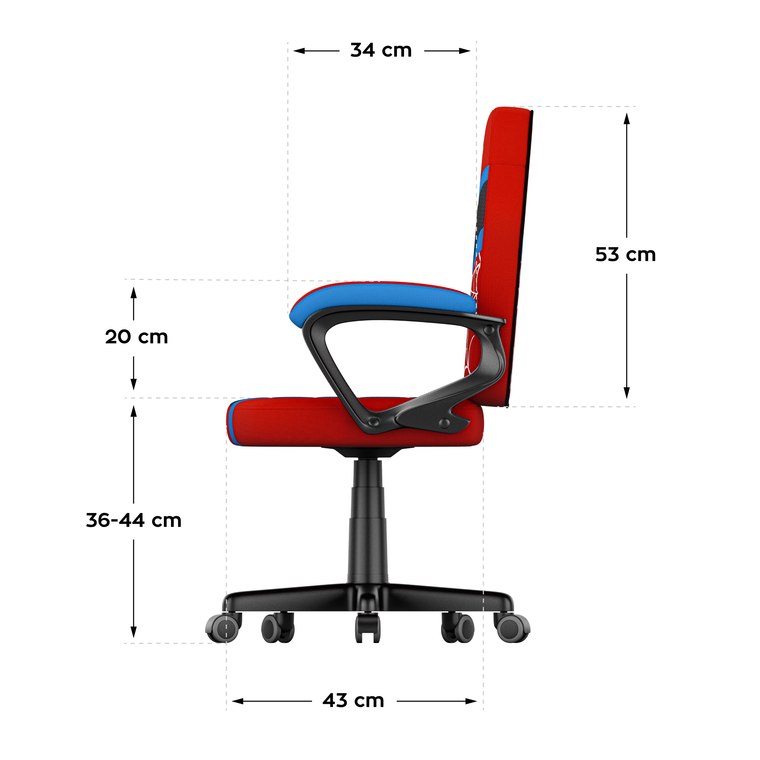 Huzaro Ranger 1.0 Spider Mesh Kinderstoel voor Gaming