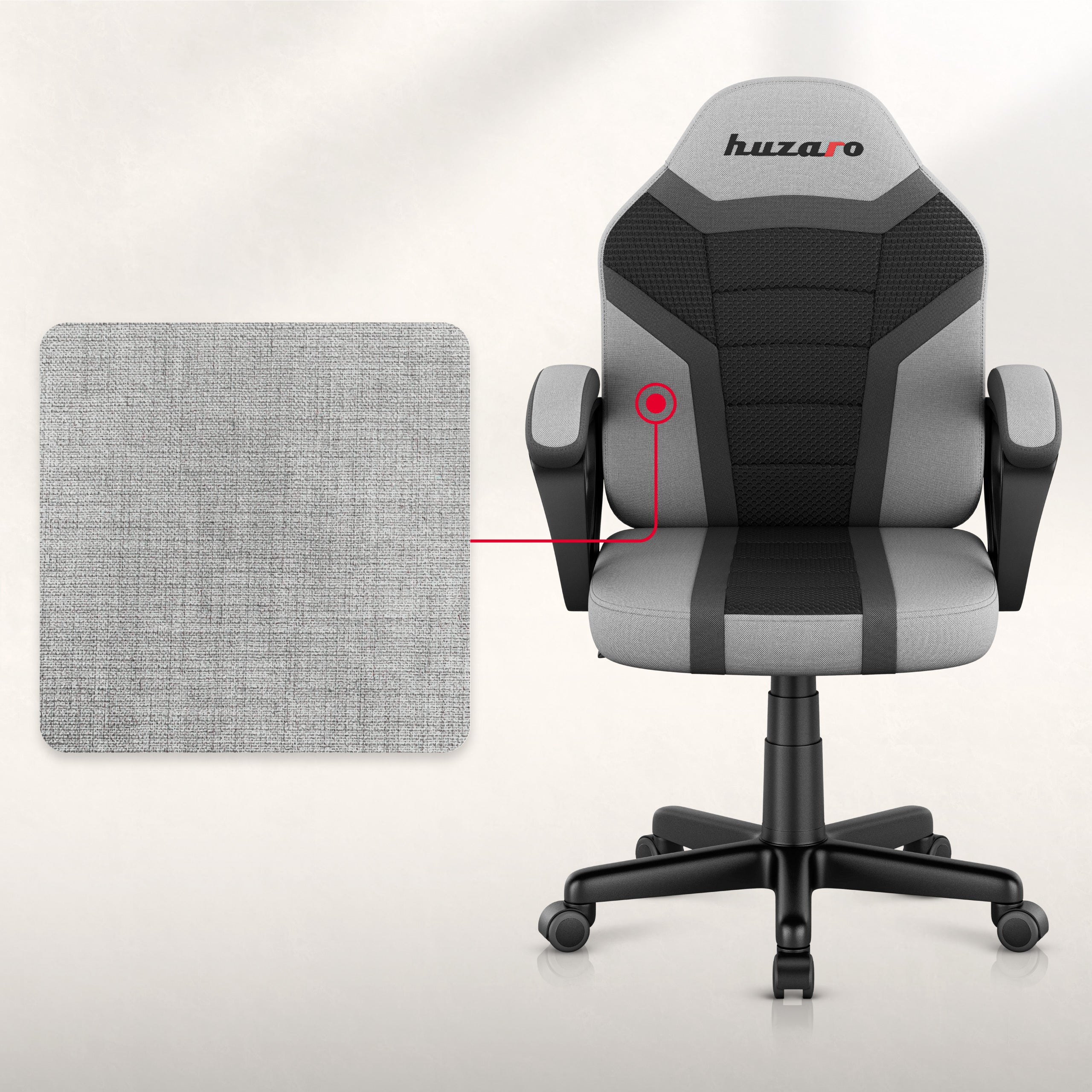 HUZARO RANGER 1.0 Kinderstoel Grijs Mesh