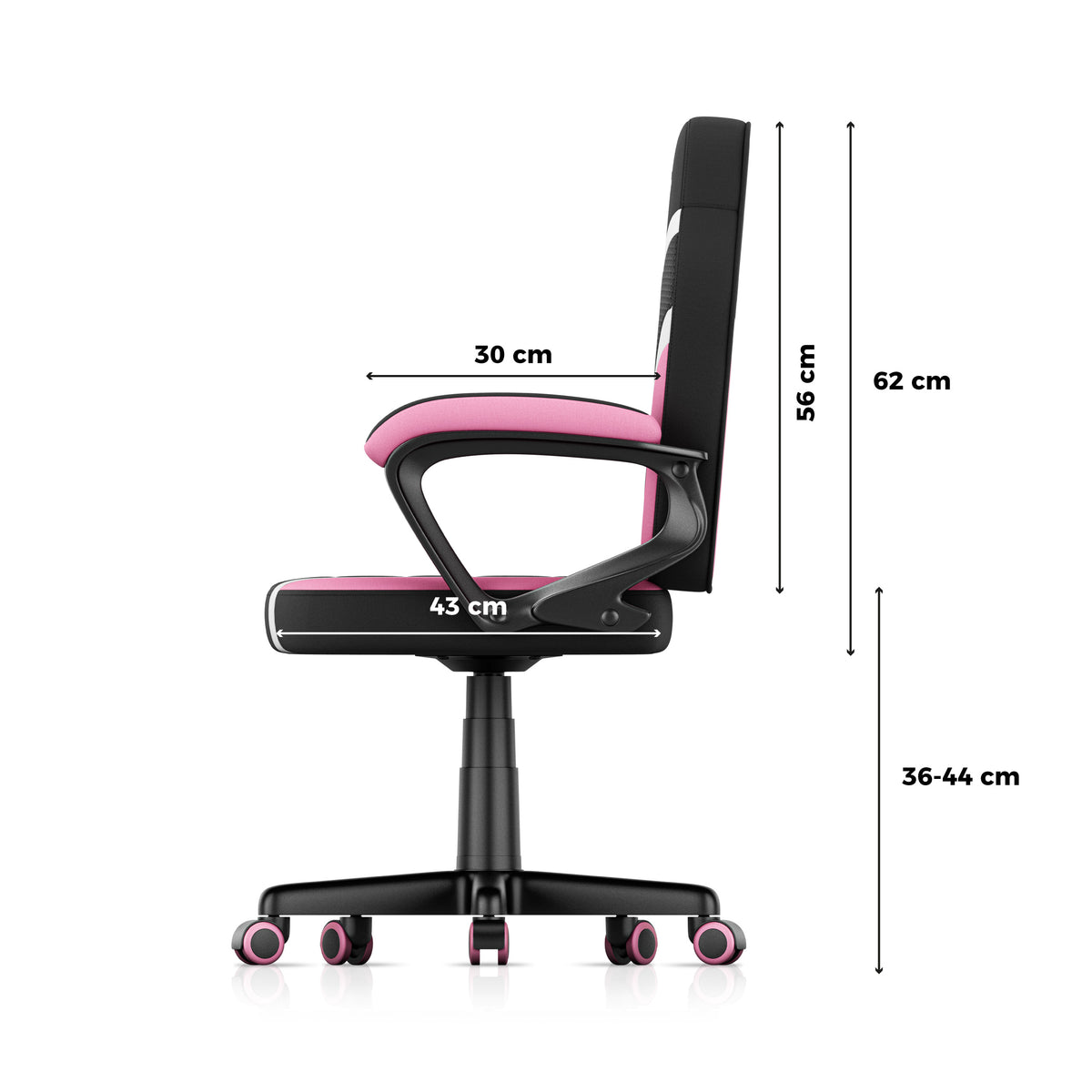 HUZARO RANGER 1.0 Roze Mesh Kinderstoel Gaming