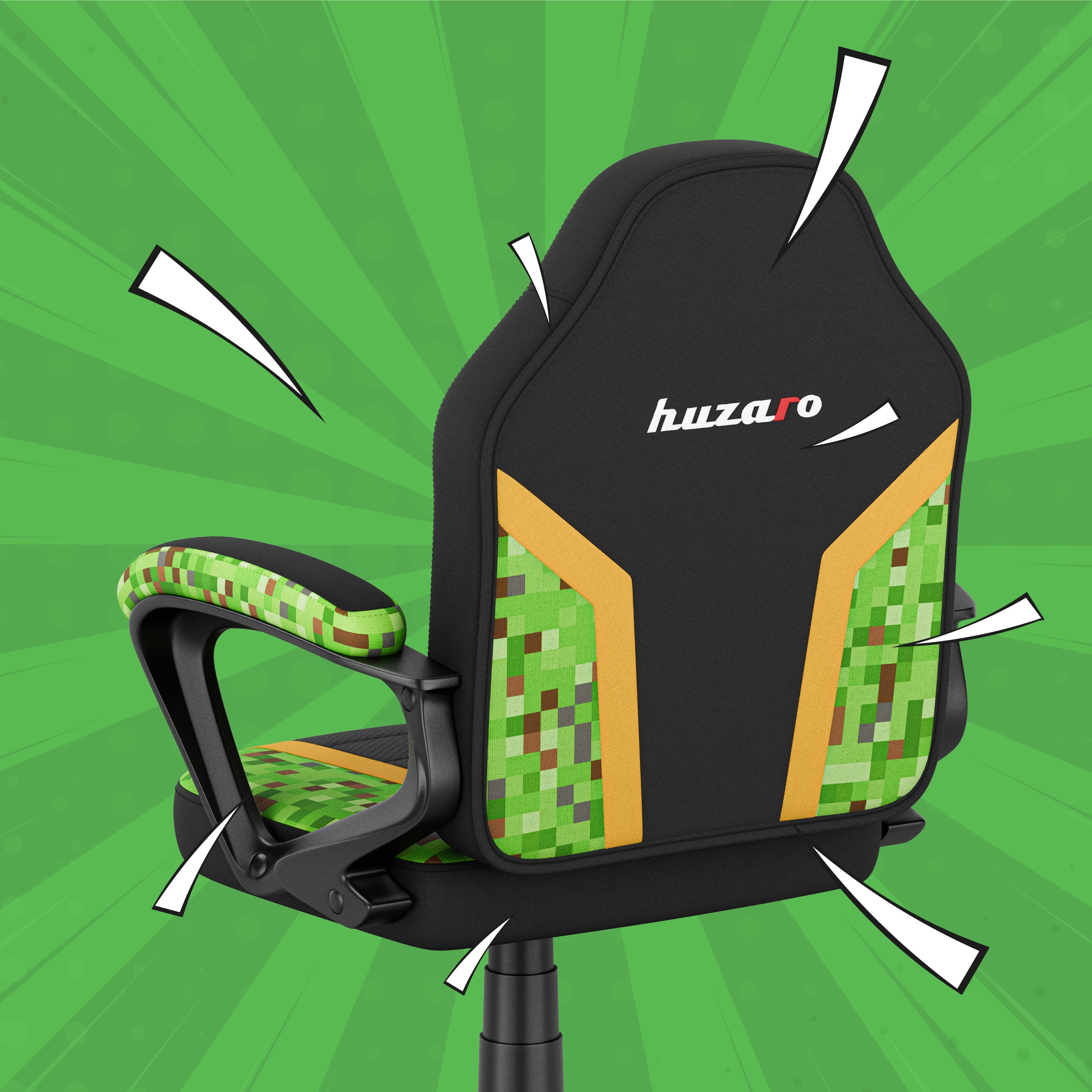 HUZARO RANGER 1.0 Pixel Mesh Kinderstoel voor Gaming