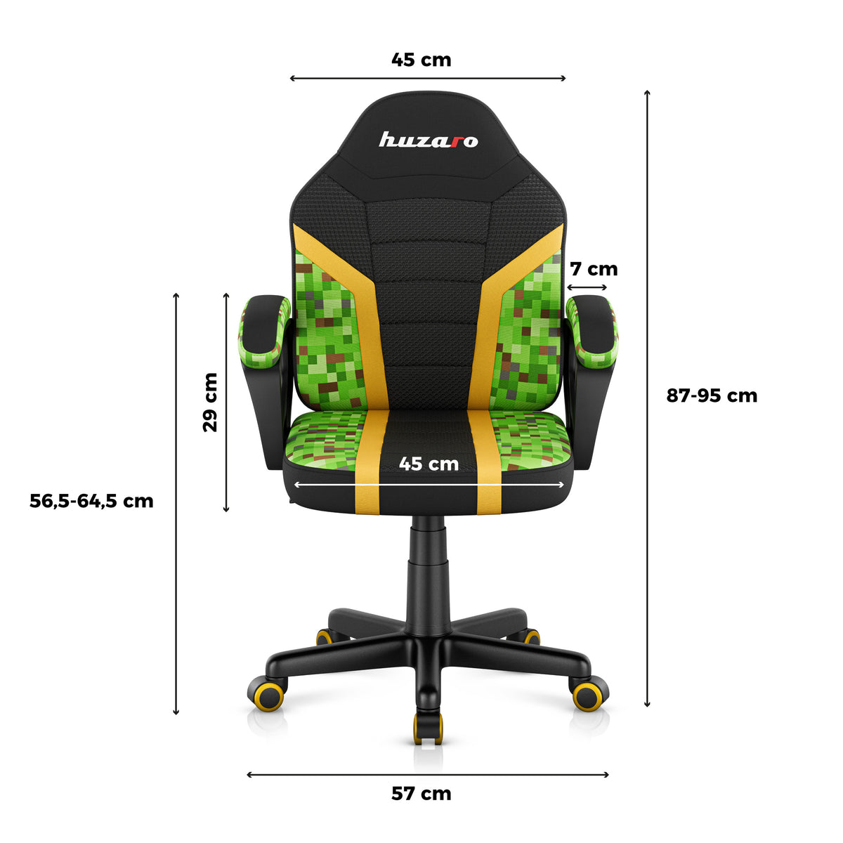 HUZARO RANGER 1.0 Pixel Mesh Kinderstoel voor Gaming