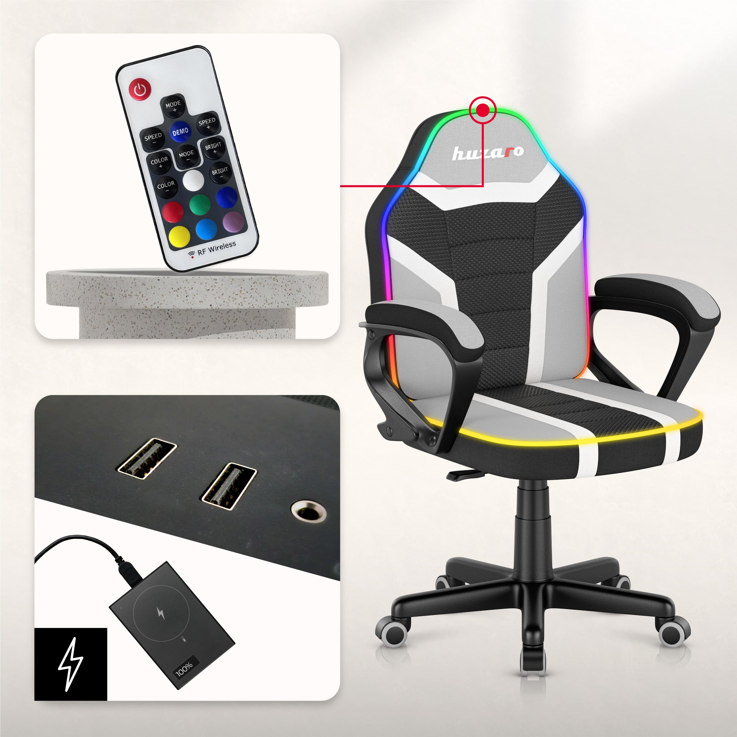 Huzaro Ranger 1.0 RGB kinderstoel