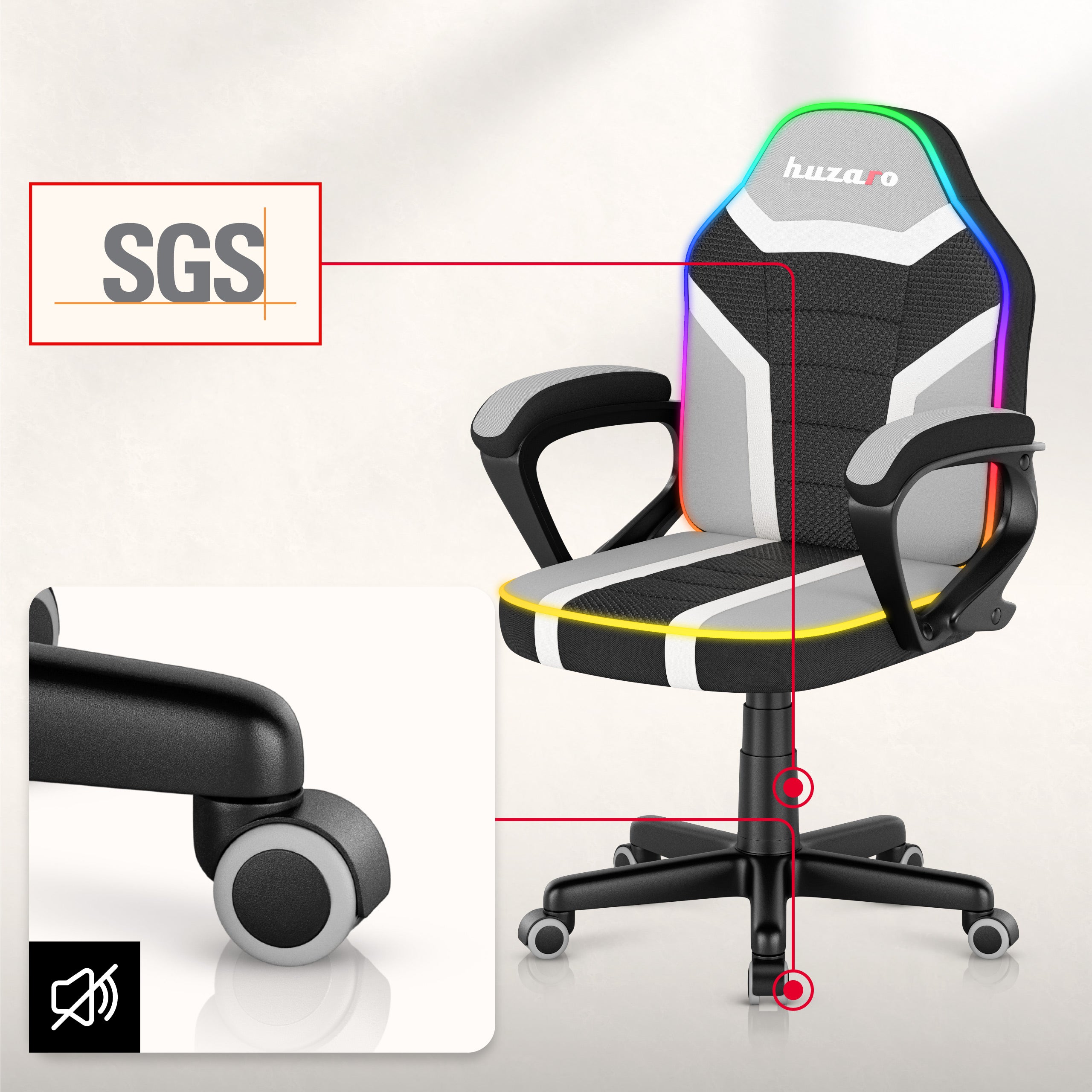 Huzaro Ranger 1.0 RGB kinderstoel