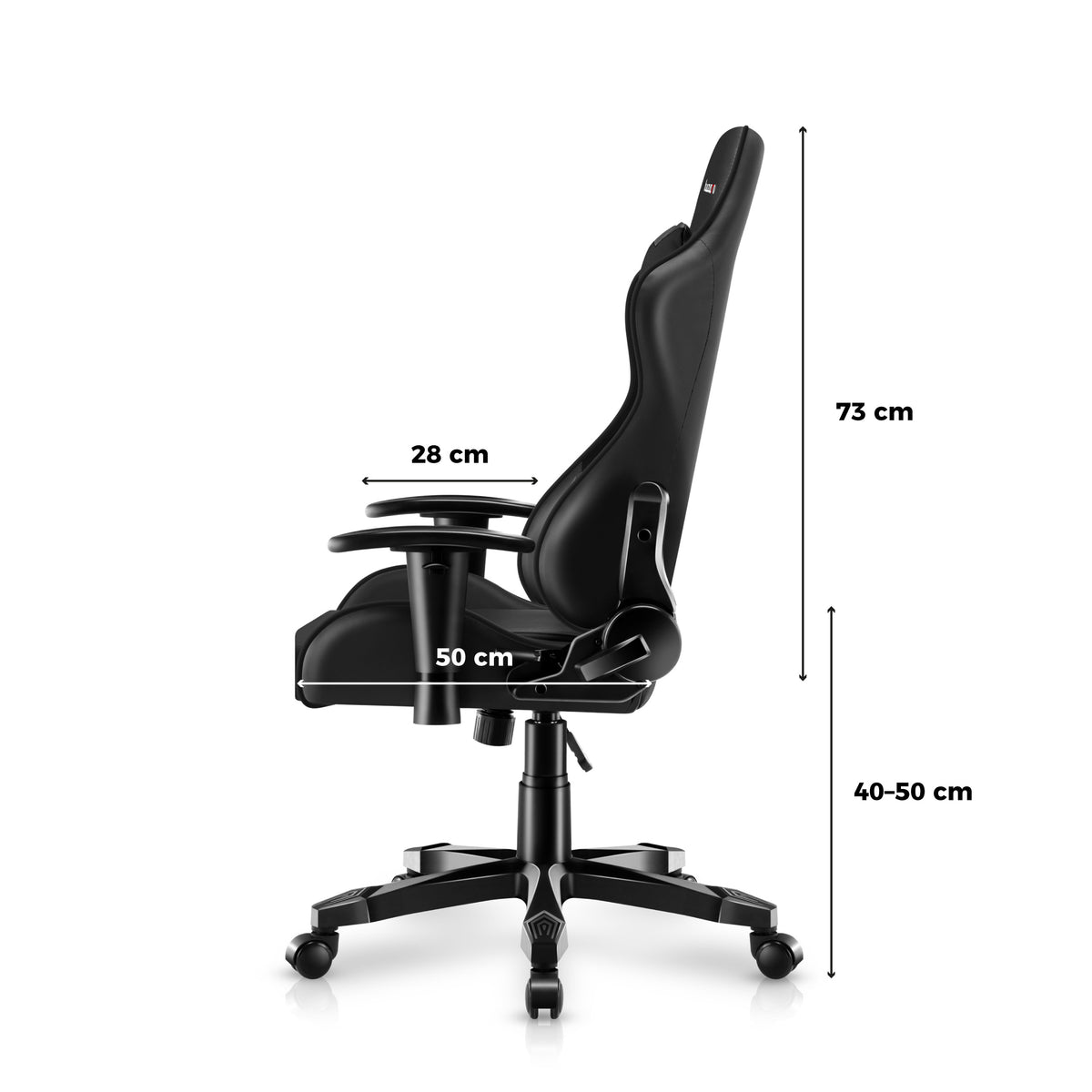 HUZARO RANGER 6.0 Kinderstoel Gamen Zwart