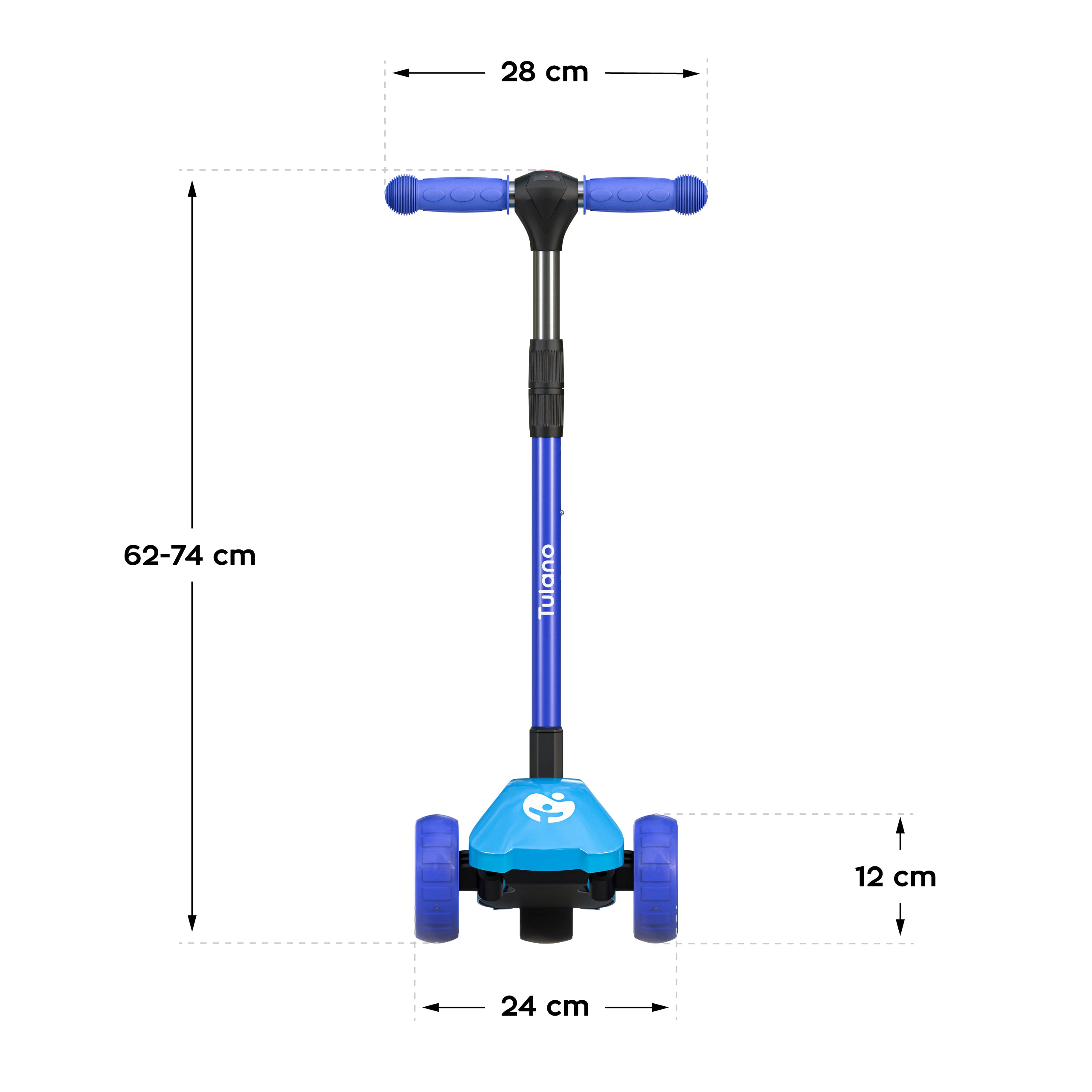 Tulano Rookie 25 Turquise LED loopscooter